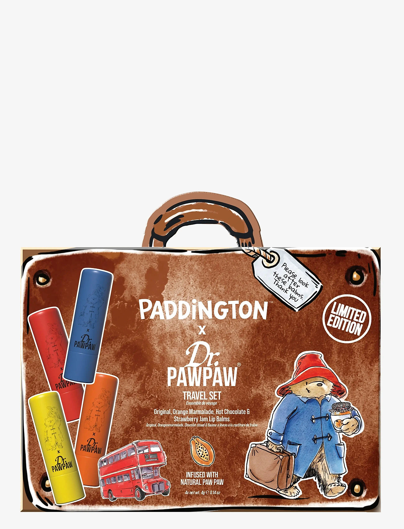 Dr.PawPaw - Dr.PAWPAW Paddington Travels with 4 balms - lip balm - clear - 0