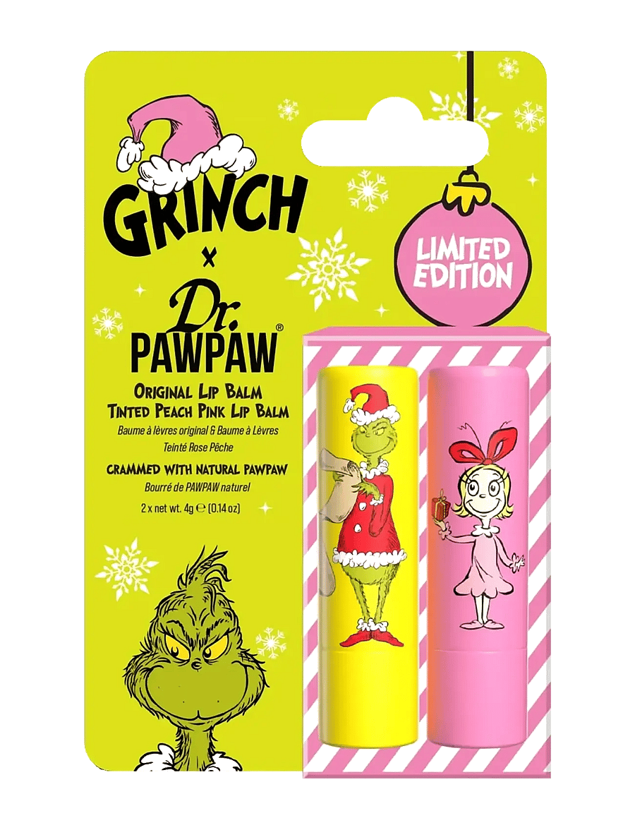 Dr.PawPaw - Dr.PAWPAW The Grinch Peach Pink & Original Duo - huulepalsamid - peach pink & clear - 0