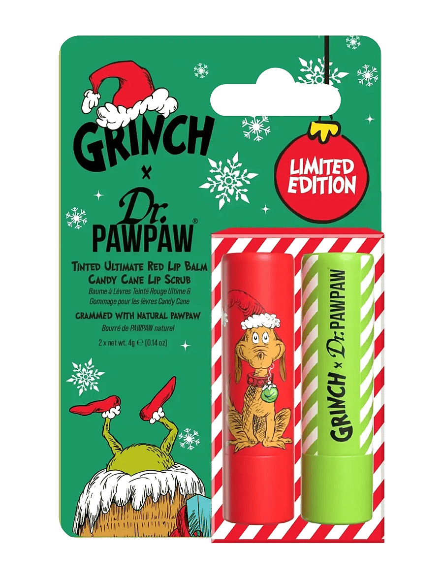 Dr.PawPaw - Dr.PAWPAW The Grinch Sugar Scrub Stick & Ultimate Red Duo - huulepalsamid - ultimate red - 0