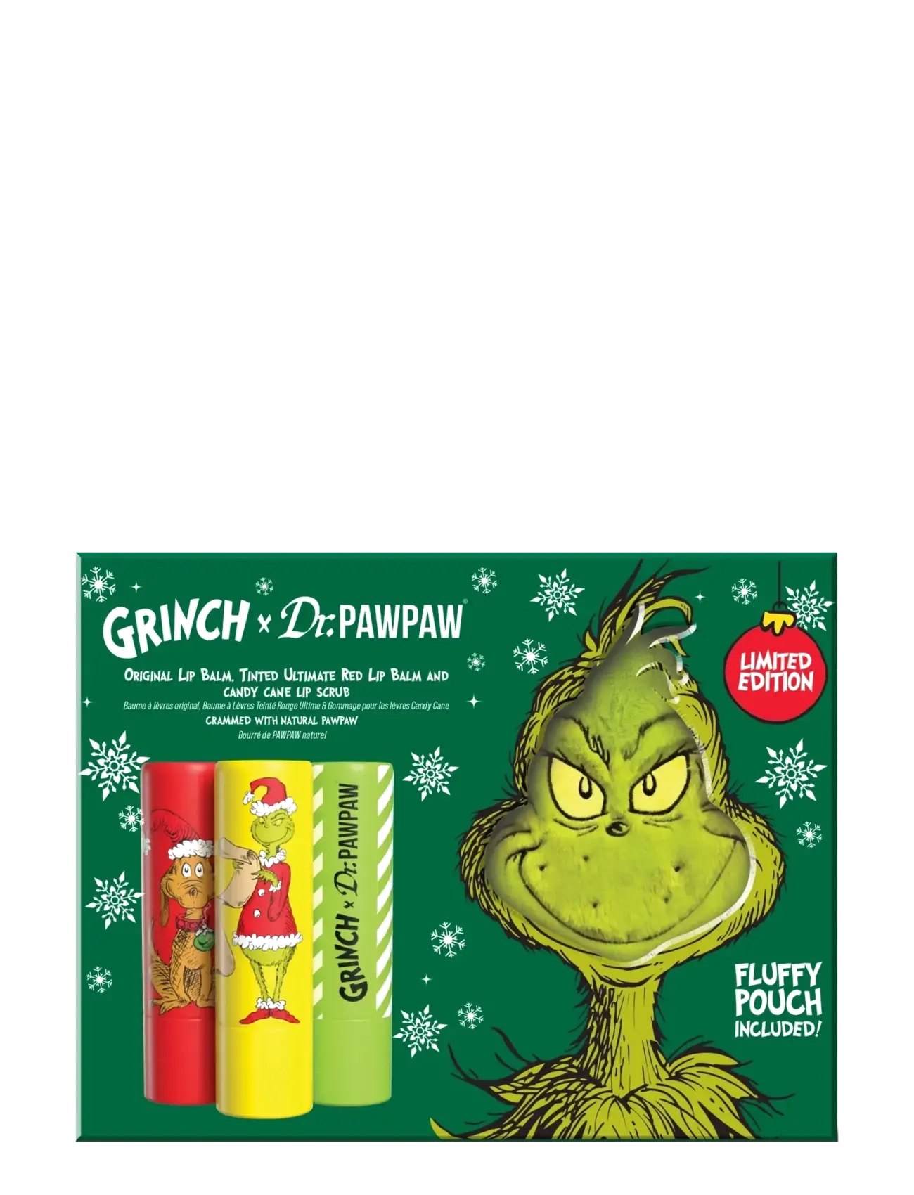 Dr.PawPaw Dr.PAWPAW The Grinch Ultimate Red, Sugar Scrub Balm, Original + Gift - Kampagne - ULTIMATE RED & CLEAR / multi