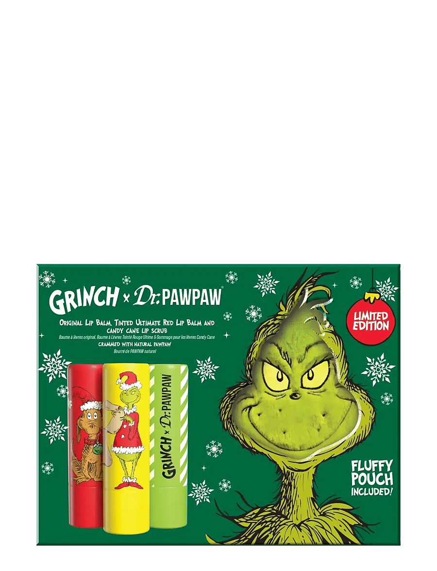 Dr.PawPaw - Dr.PAWPAW The Grinch Ultimate Red, Sugar Scrub Balm, Original + Gift - huulte koorijad - ultimate red & clear - 0
