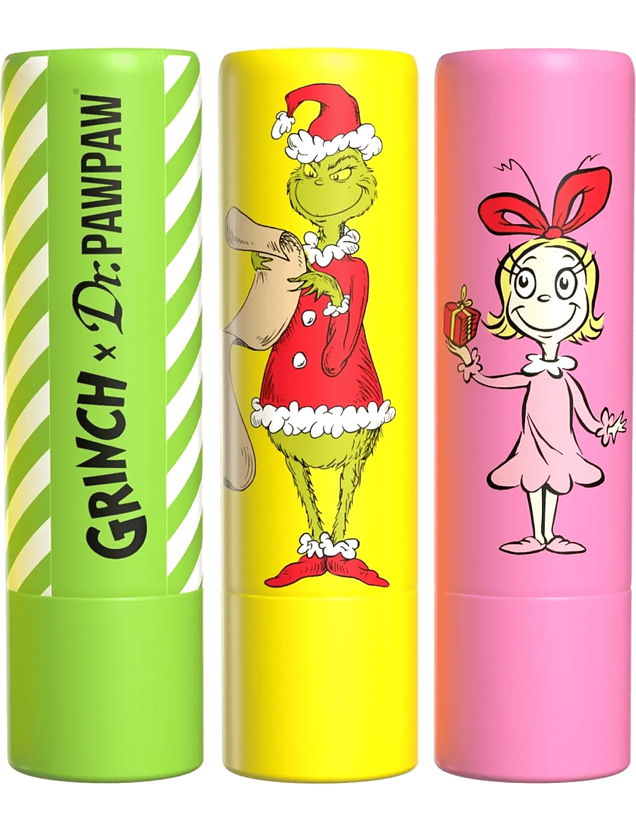 Dr.PawPaw - Dr.PAWPAW The Grinch Peach Pink, Sugar Scrub Balm, Original + Gift - giftset - peach pink & clear - 1