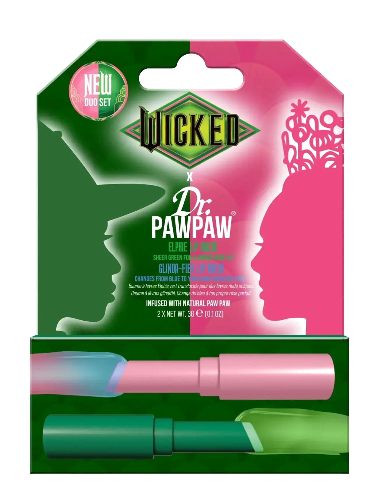 Dr.PawPaw Dr.PAWPAW x Wicked Duo - Ansiktsvård - NUDE & PINK / clear