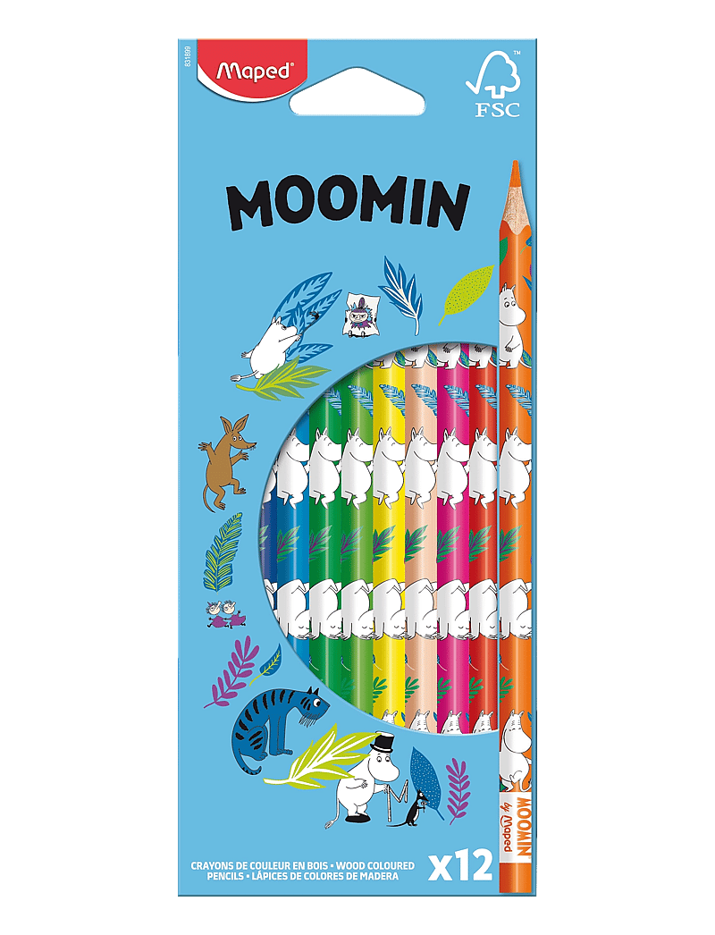 Dsignhouse Moomin - Moomin wood coloured pencils fsc x12 - bleistifte - multicolor - 1