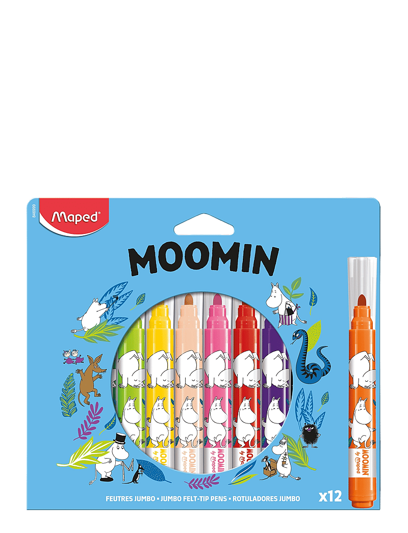 Dsignhouse Moomin - Moomin jumbo felt-pens x12 cardbox - pliiatsid - multicolor - 1