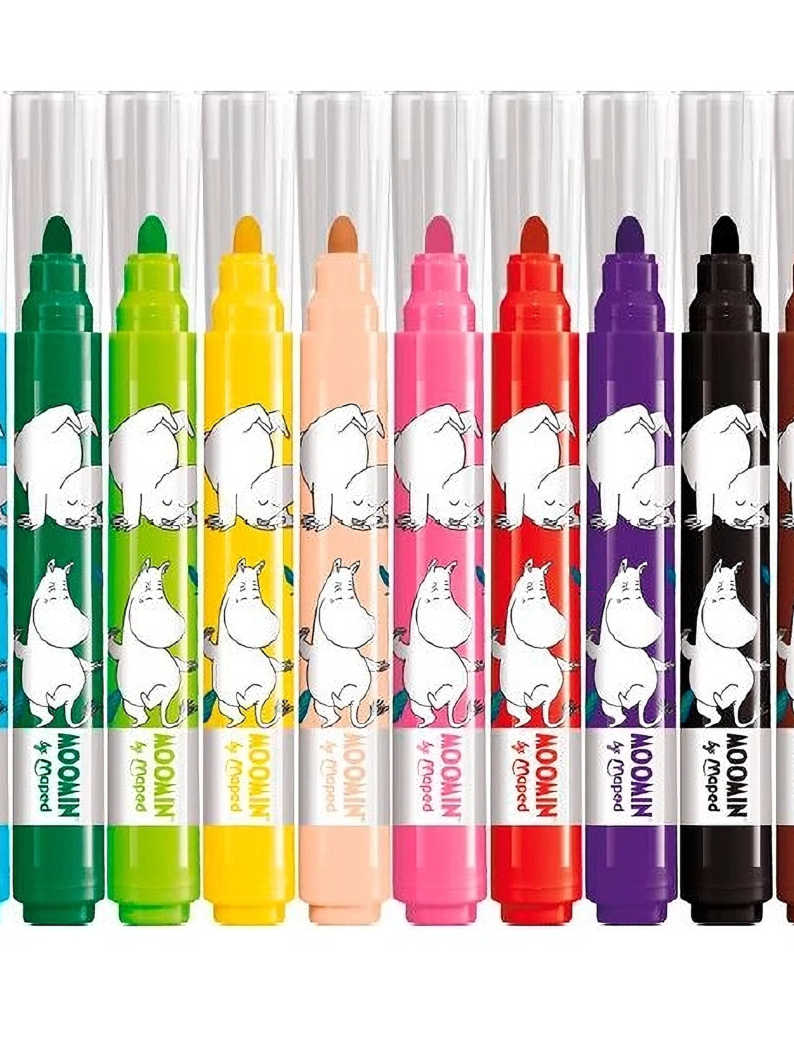Dsignhouse Moomin Moomin Jumbo Felt-Pens X12 Cardbox, 17.6X 19X 1.7 cm, Multi/patterned, Tegning > Farveblyanter, Børn