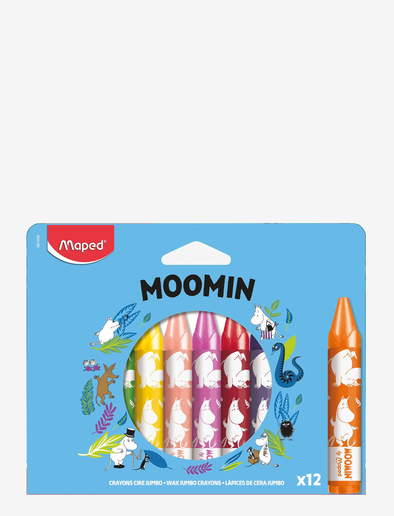Dsignhouse Moomin - Moomin wax crayons x12 cardboard box - pieštukai - multicolor - 0