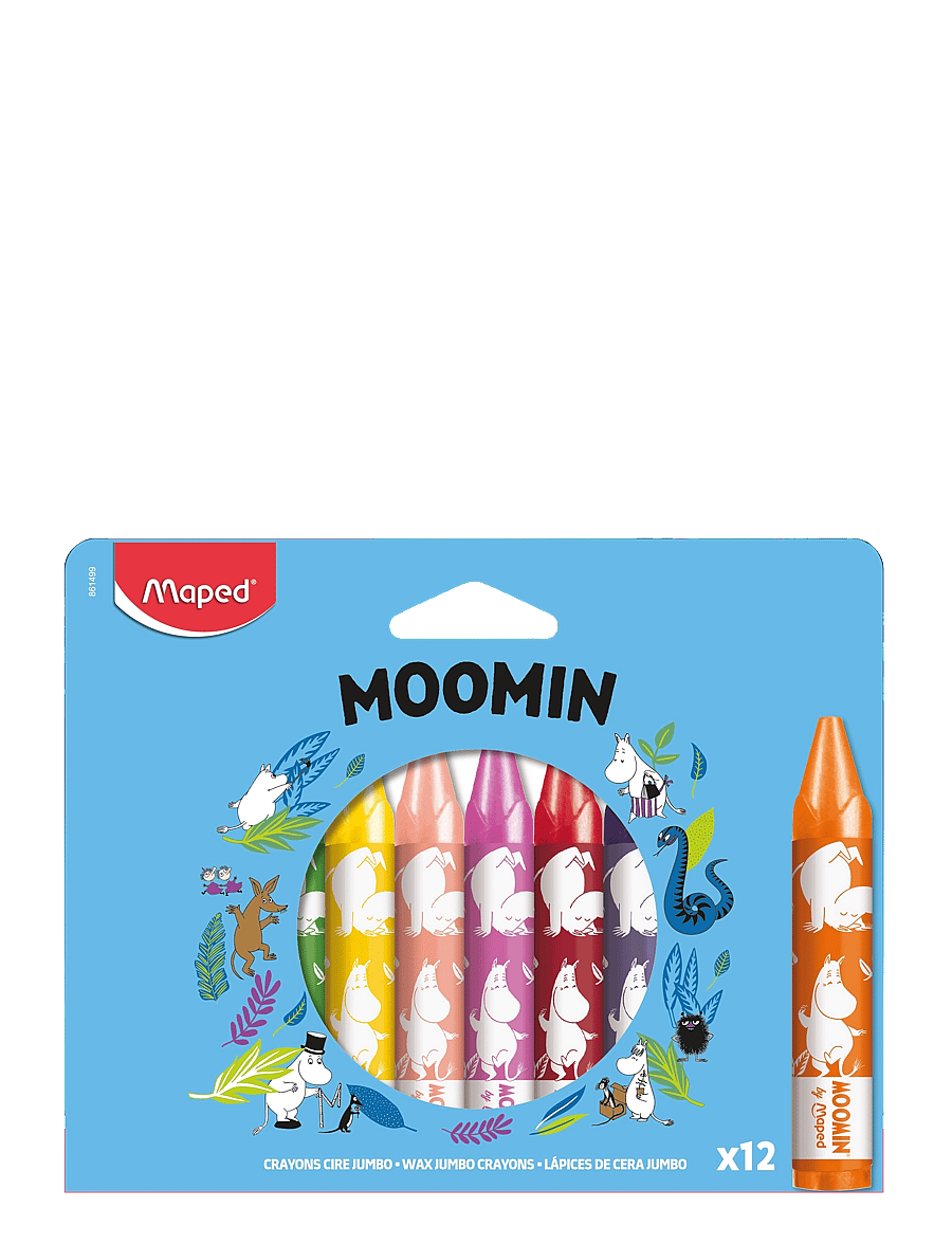 Dsignhouse Moomin - Moomin wax crayons x12 cardboard box - bleistifte - multicolor - 0