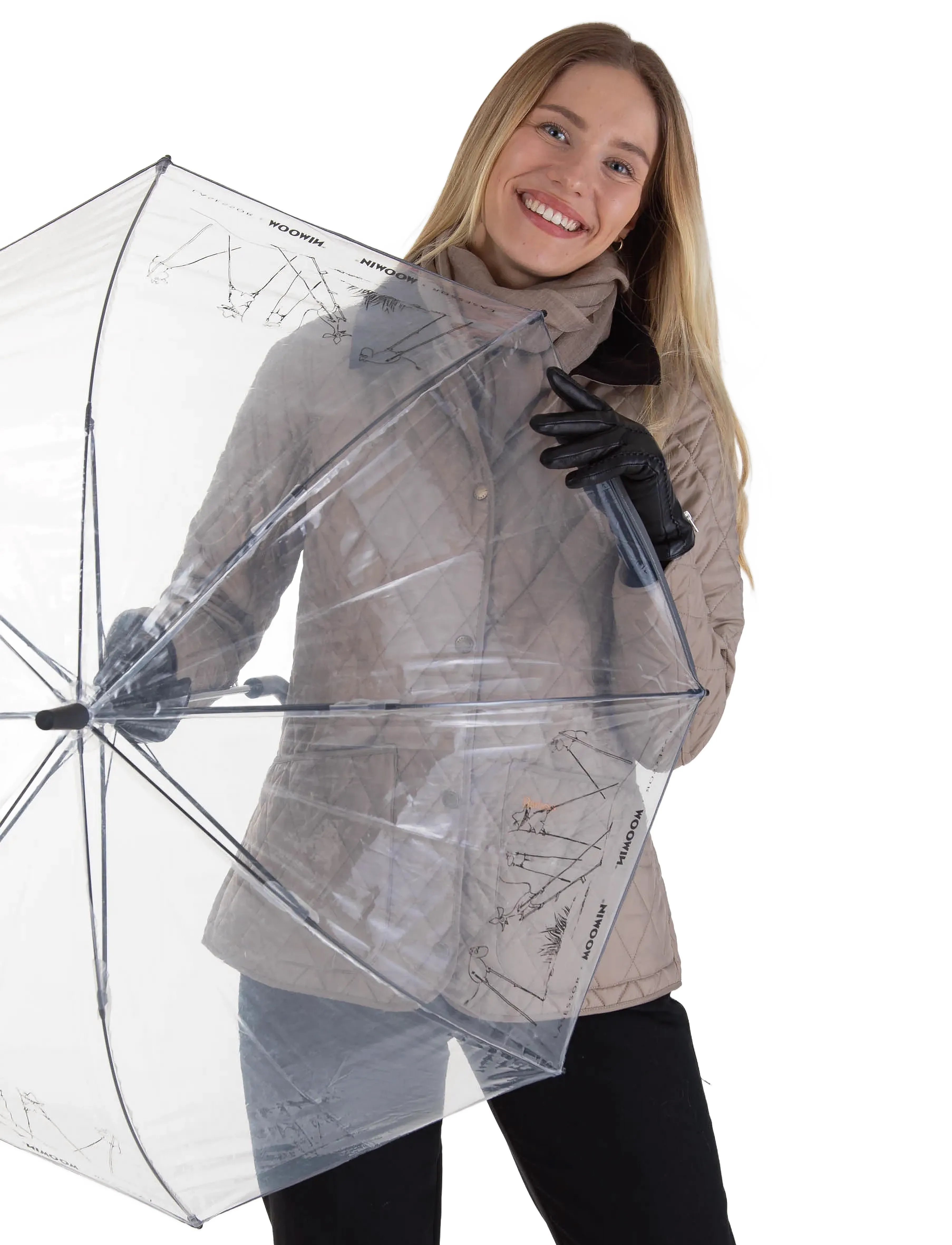 Dsignhouse Moomin Mumitroldene Paraply 98cm Retro Kuppelformet, Ø 98 cm, Nude, Tilbehør > Paraplyer, Herre