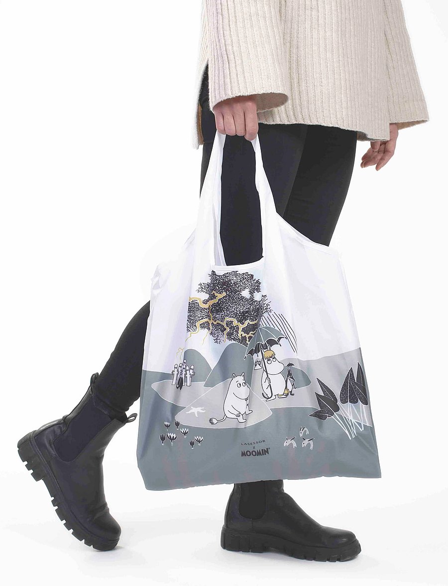Dsignhouse Moomin - Moomin ecobag Moomin on Island white/grey - tote somas - multi-coloreed - 0