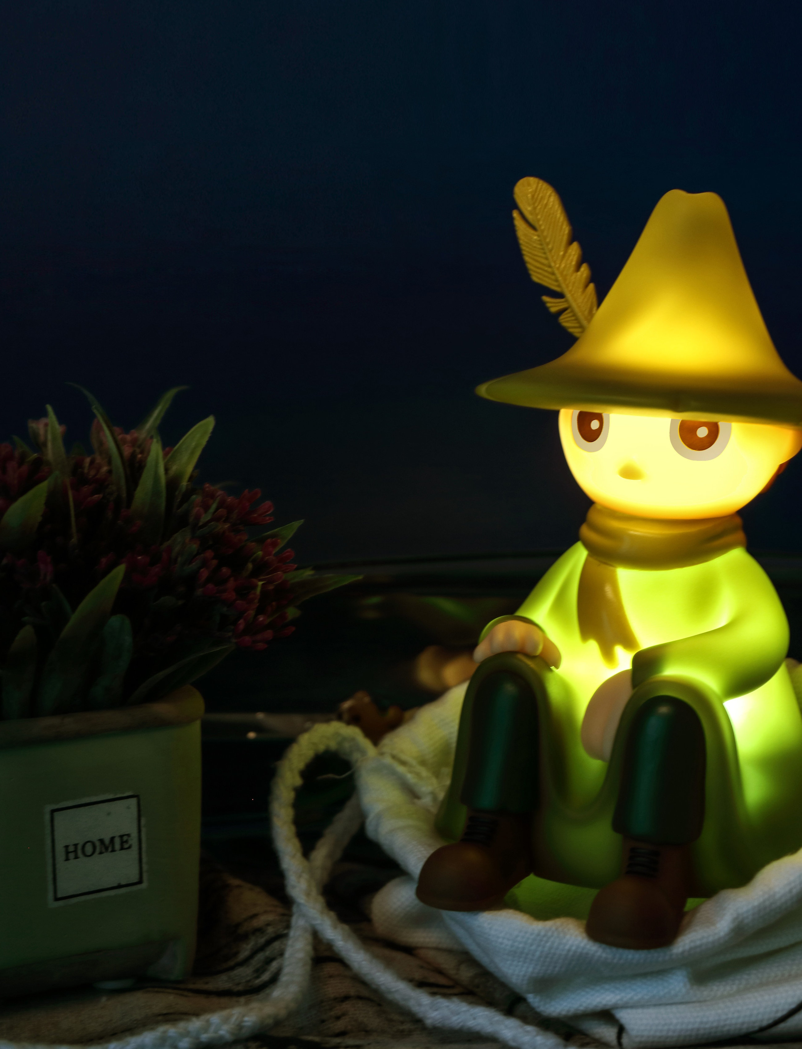 Dsignhouse Moomin - Moomin Snufkin night light small in gift box - nattlamper - green - 4