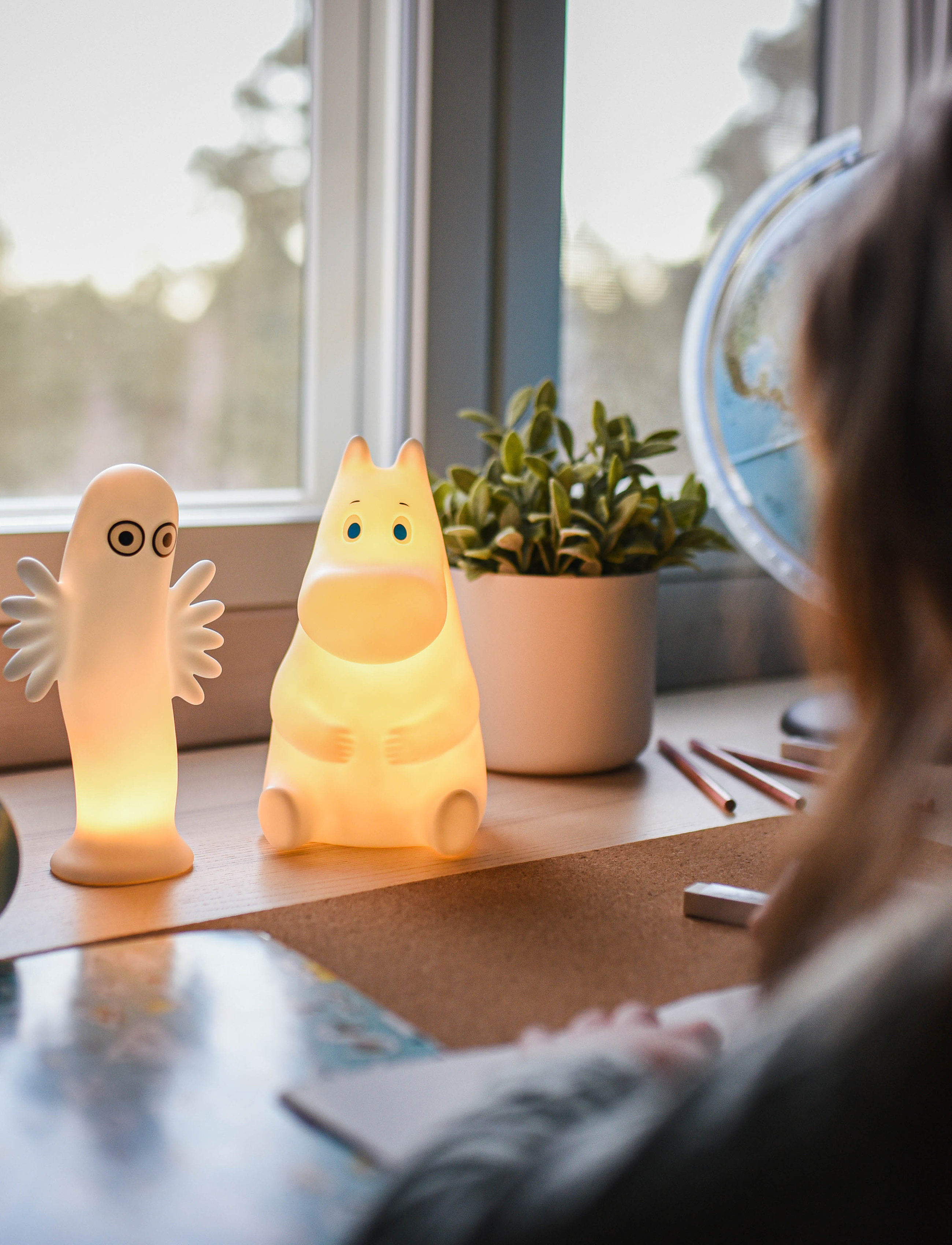 Dsignhouse Moomin - Moomin nightlamp Hattifatter S - nachtlampen - white - 2