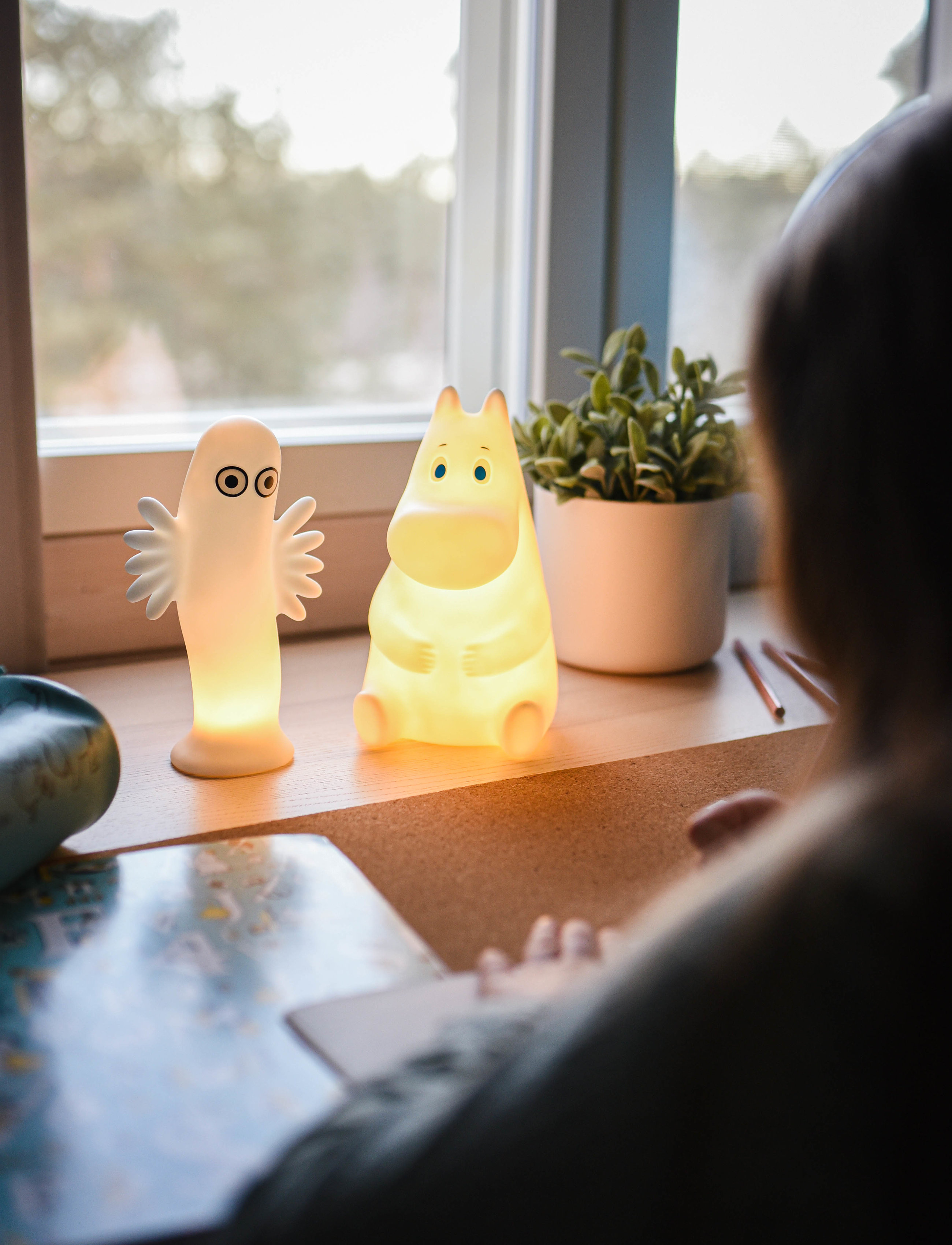 Dsignhouse Moomin - Moomin nightlamp Hattifatter S - nachtlampen - white - 3
