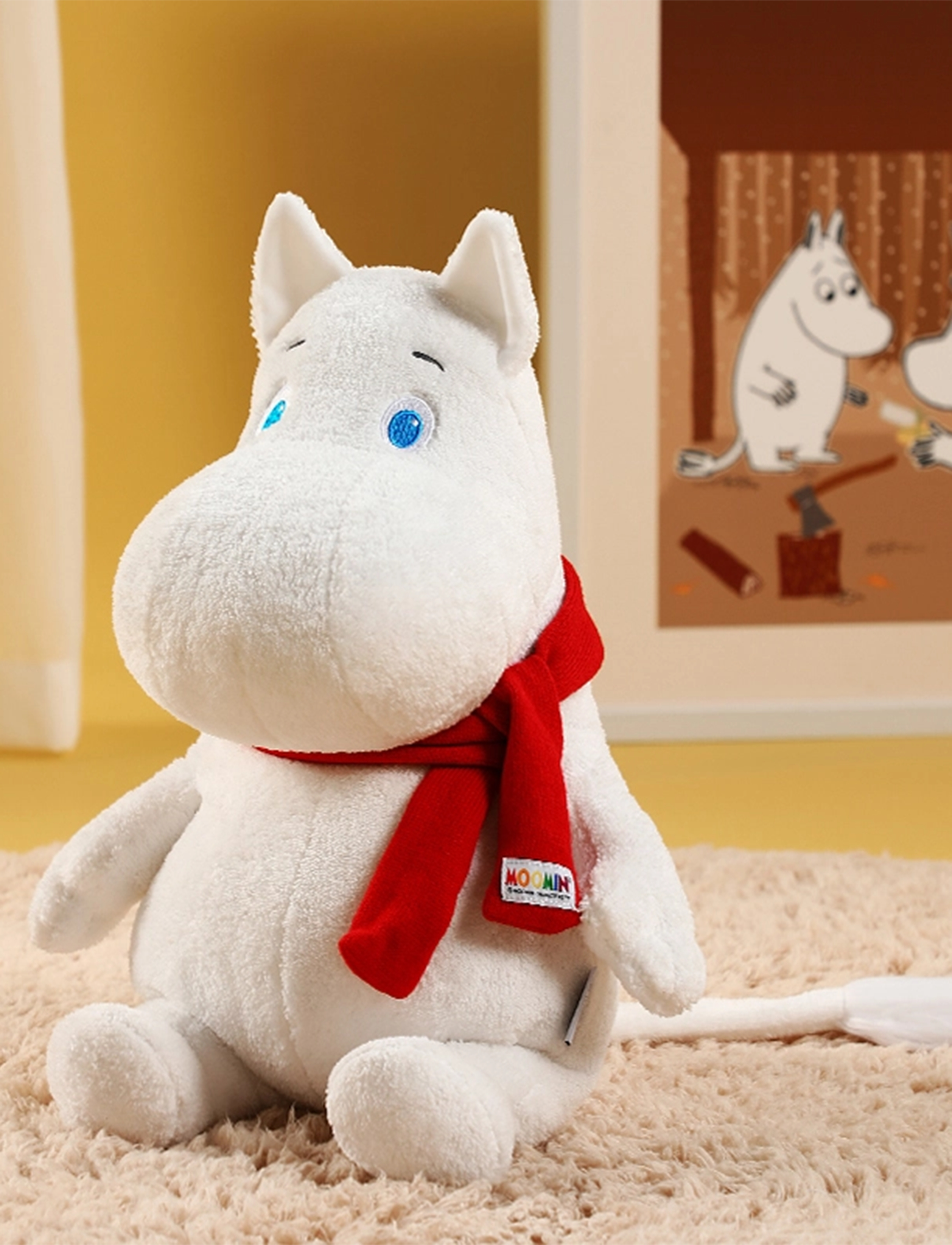 Dsignhouse Moomin Plush toy Moomintroll M - Muumi 80 vuotta - WHITE / multi