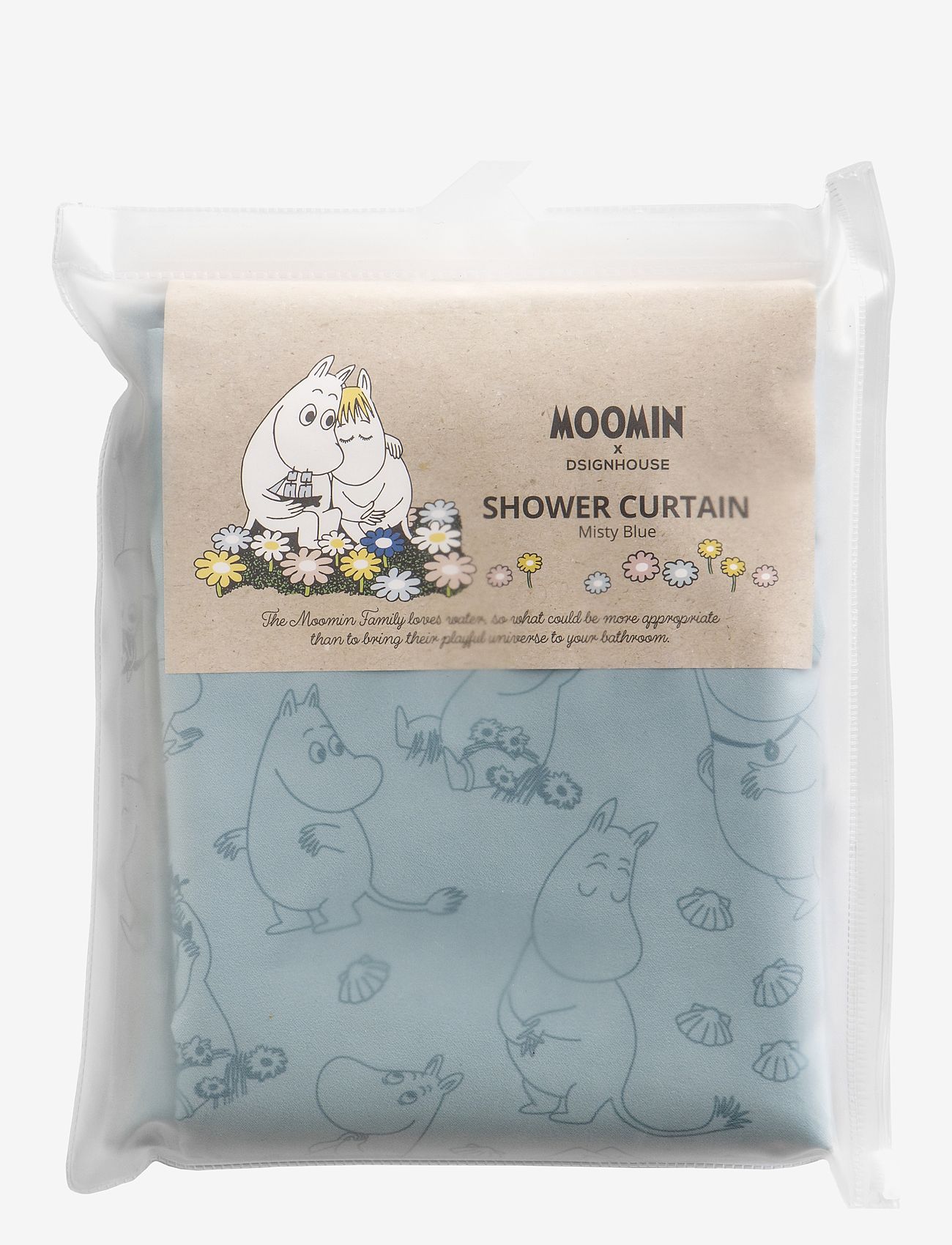 Dsignhouse Moomin - The Moomins shower curtain - køb efter pris - blue - 1