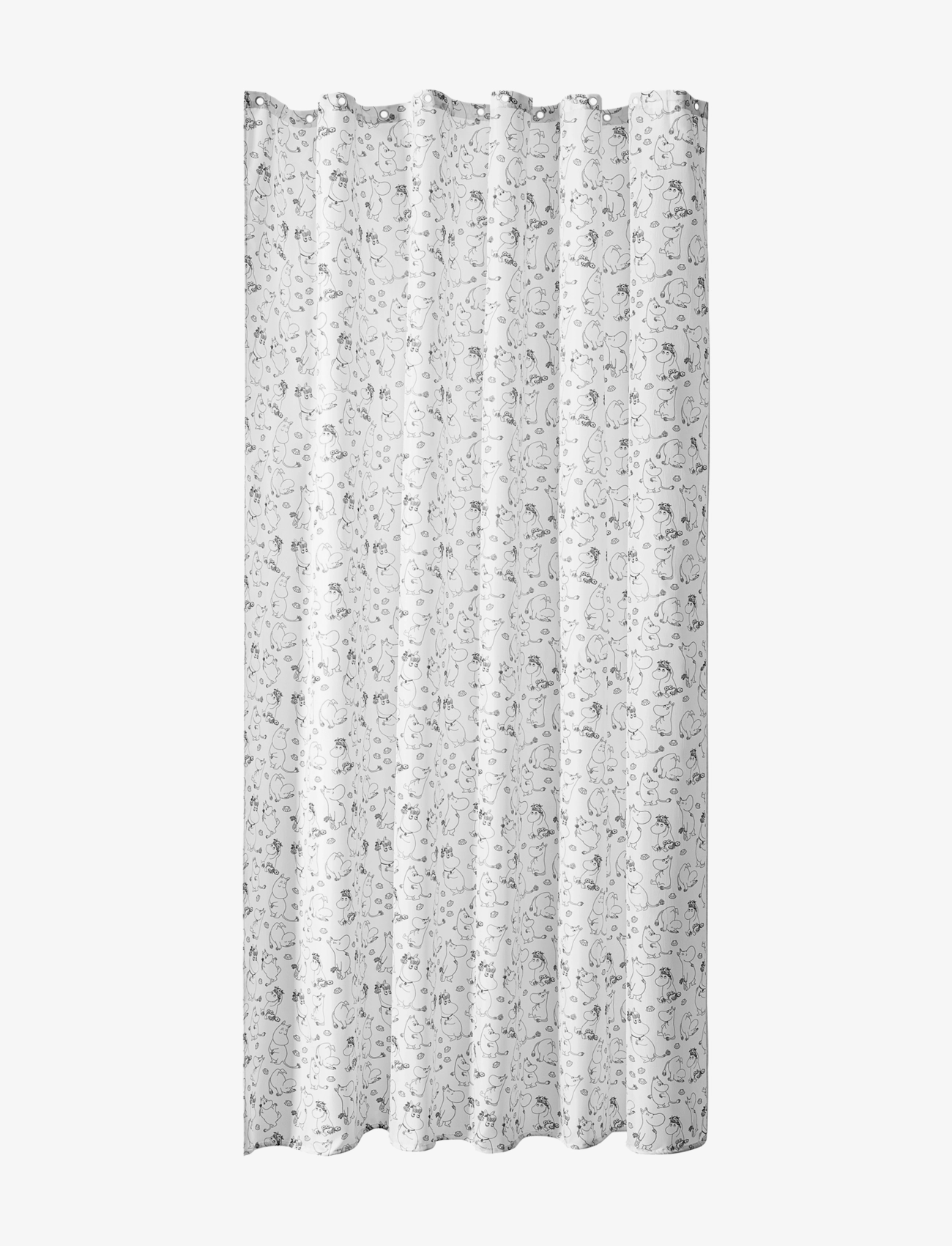 Dsignhouse Moomin The Moomins Shower Curtain, Bruseforhæng, Hvid, Str: 180X200CM