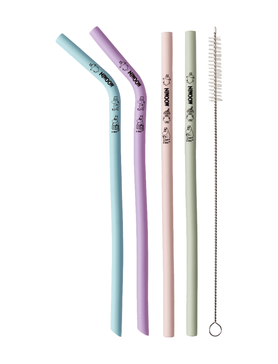 Dsignhouse Moomin - Silicone Straw Set - strohhalme - multicolor - 0