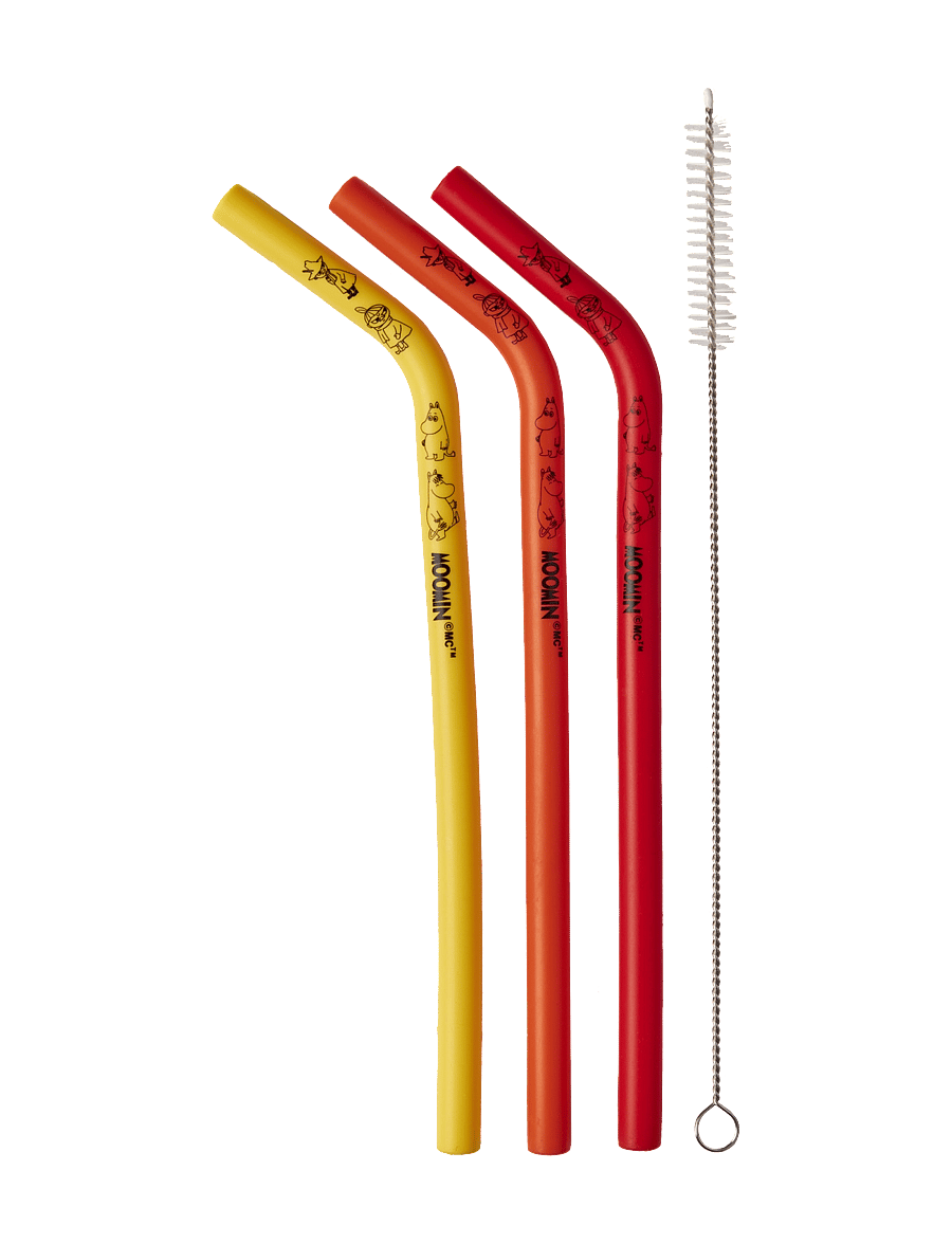 Dsignhouse Moomin - Silicone Straw Set - strohhalme - multicolor - 0