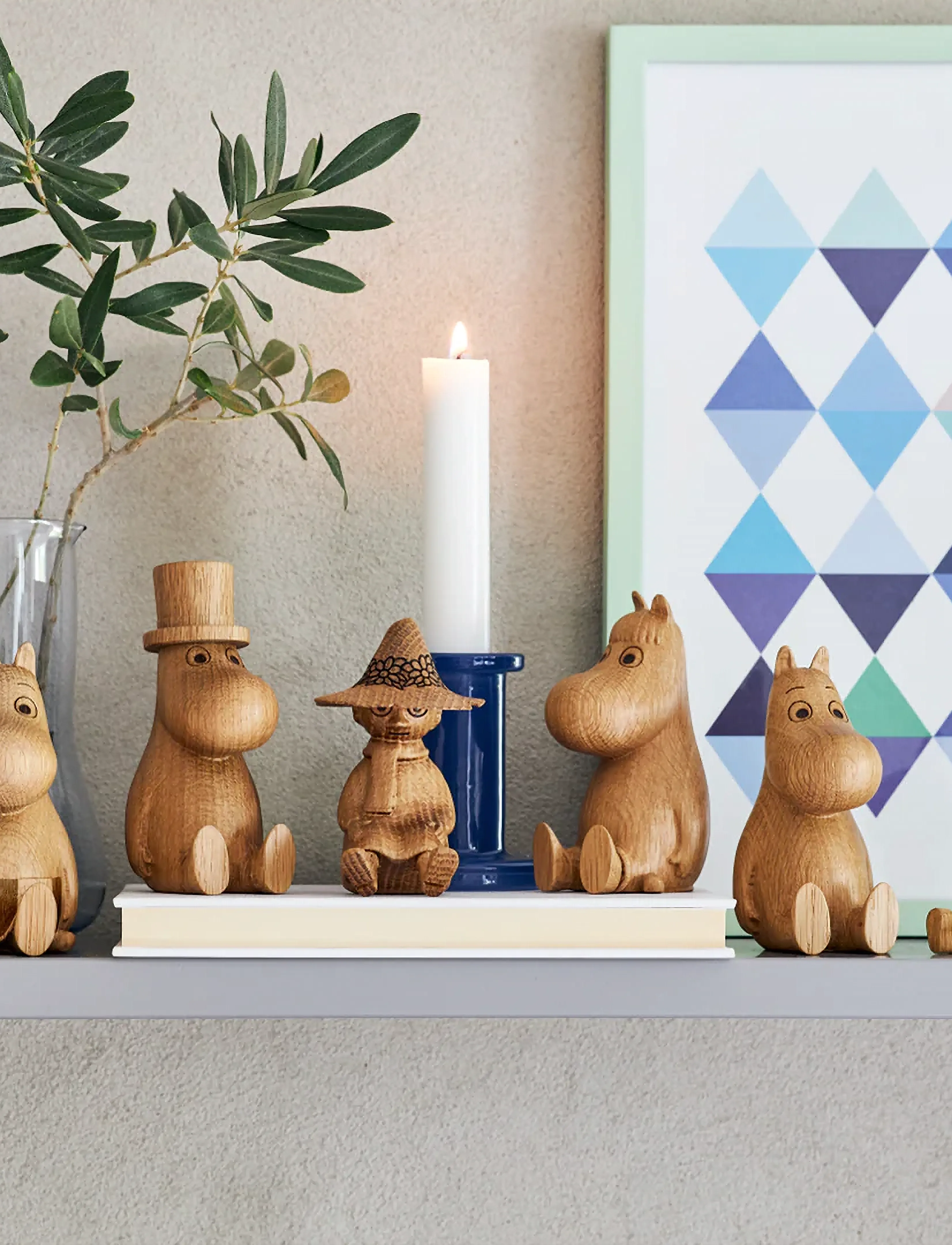 Dsignhouse Moomin - Mumitroldene træfigur egetræ Sniff - natural - 4