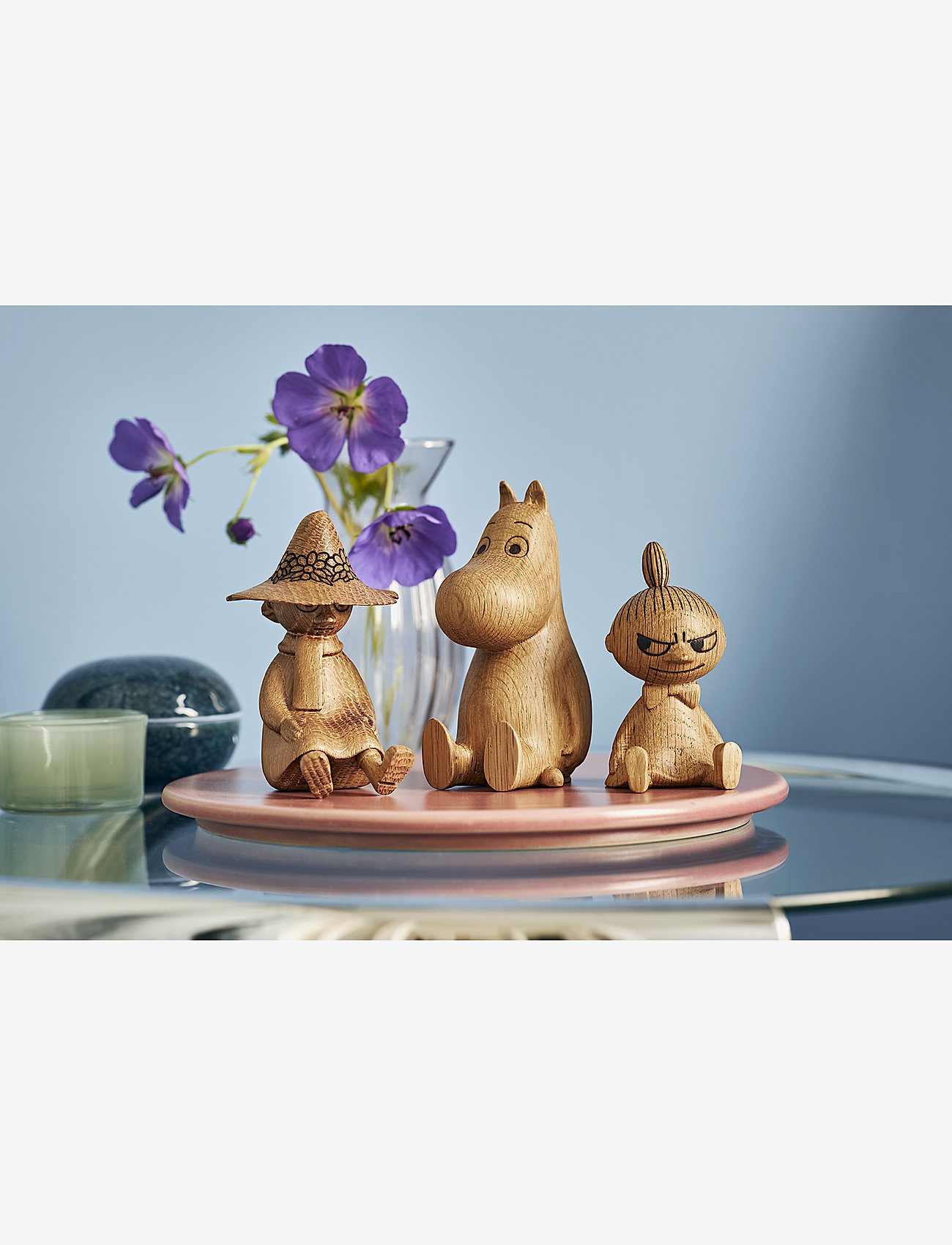 Dsignhouse Moomin - Snufkin oak figurine made by hand - köp efter pris - natural - 3