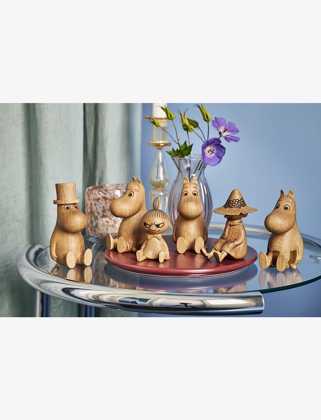 Dsignhouse Moomin - Snufkin oak figurine made by hand - puidust kujud - natural - 4