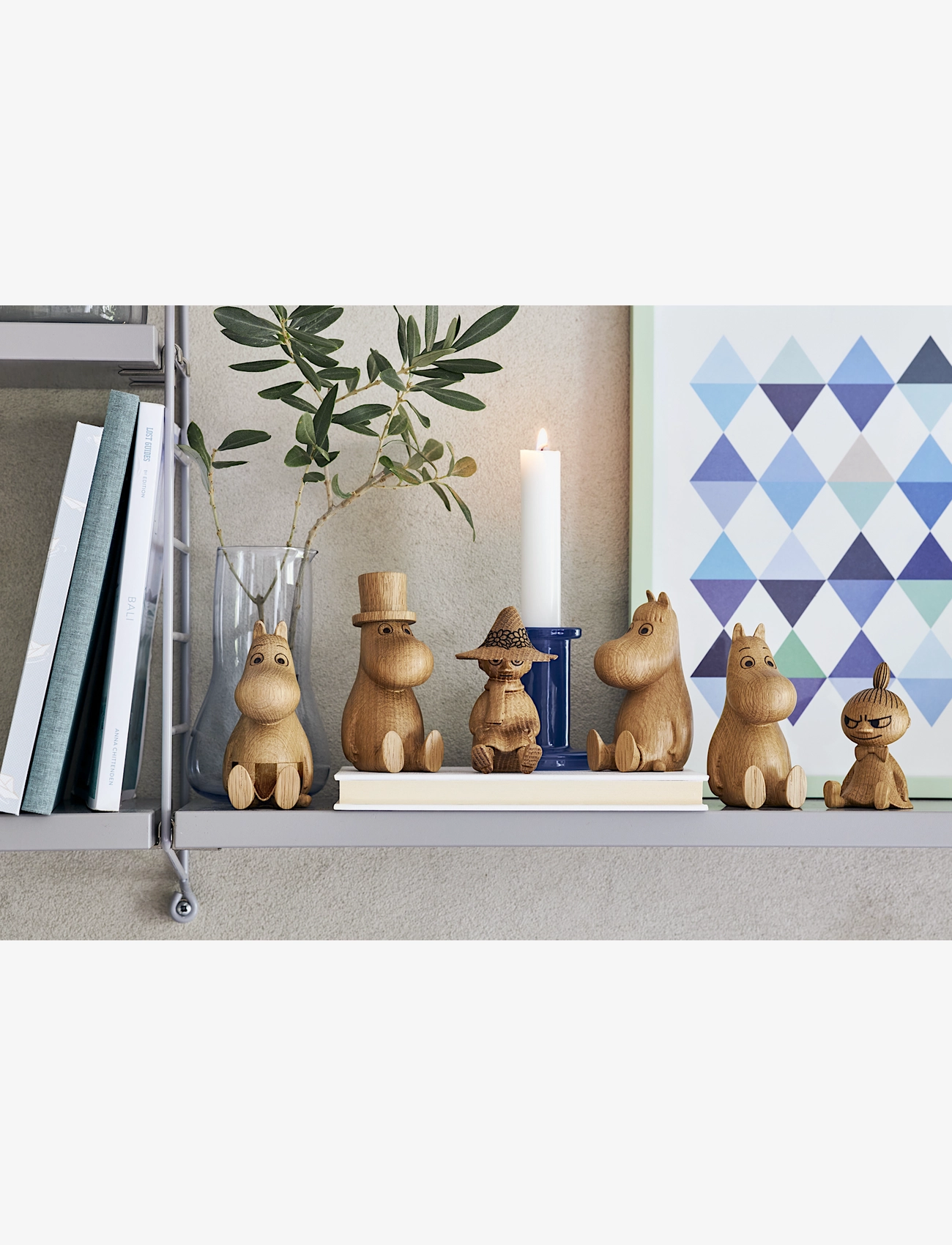 Dsignhouse Moomin - Snufkin oak figurine made by hand - puidust kujud - natural - 5