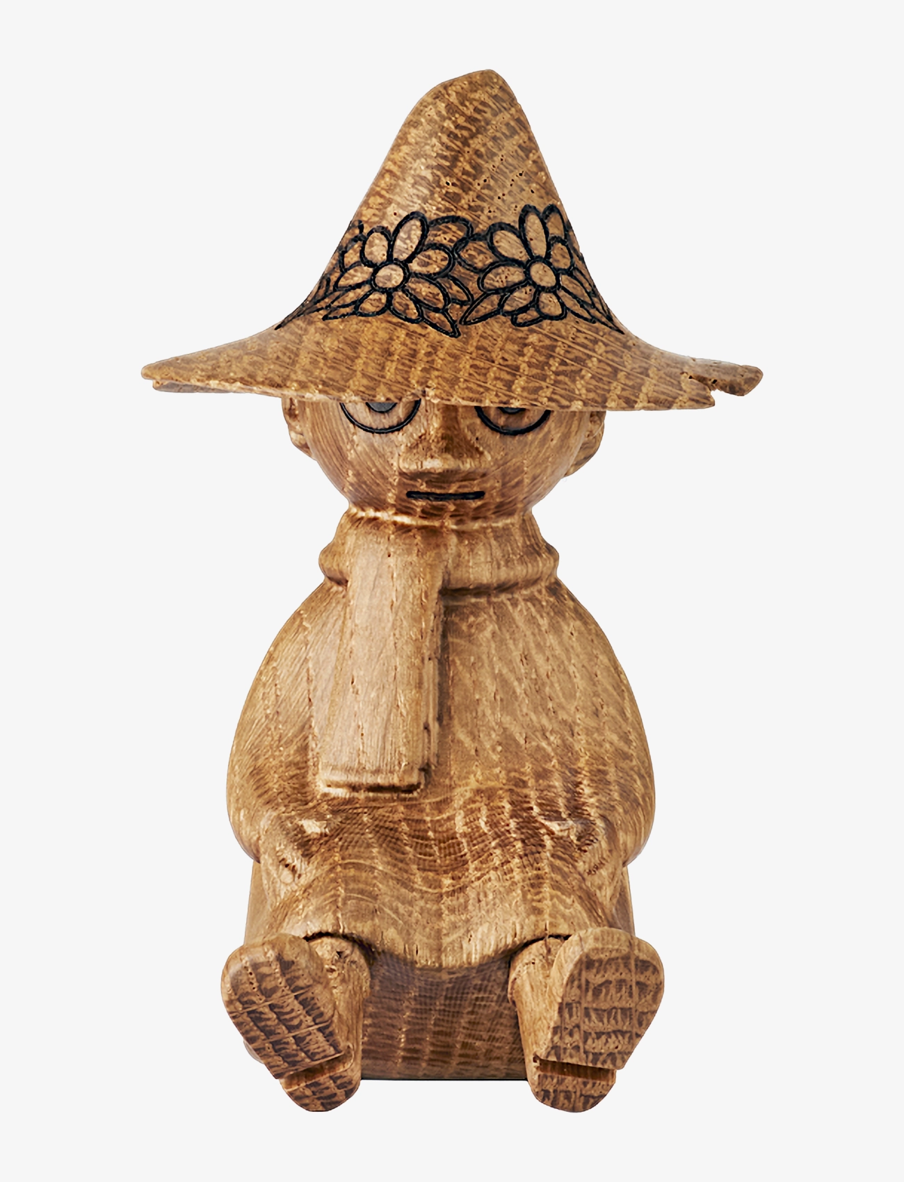 Dsignhouse Moomin Snufkin Oak Figurine Made By Hand, Træfigur, Str: 9 CM