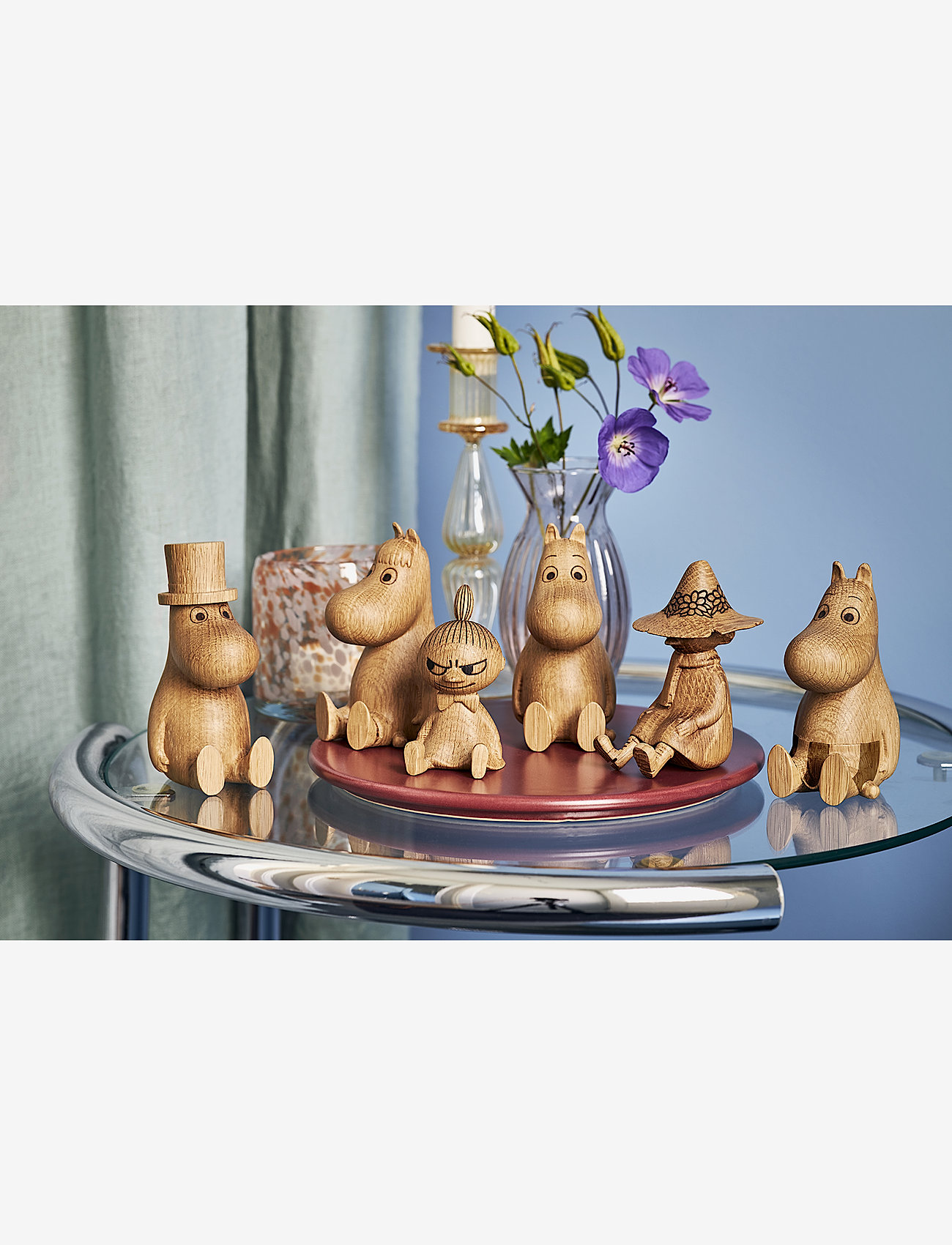 Dsignhouse Moomin - Snorkmaiden osk figurine made by hand - wooden figures - natural - 4