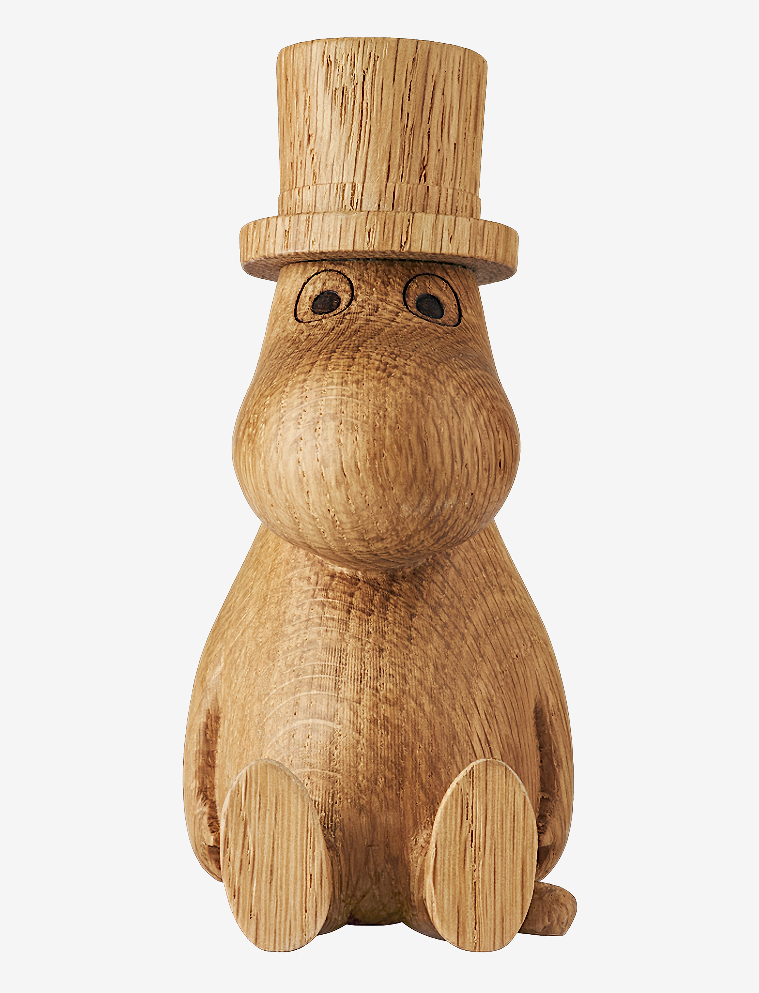 Dsignhouse Moomin Moominpappa Oak Figurine Made By Hand, Træfigur, Str: 10 CM