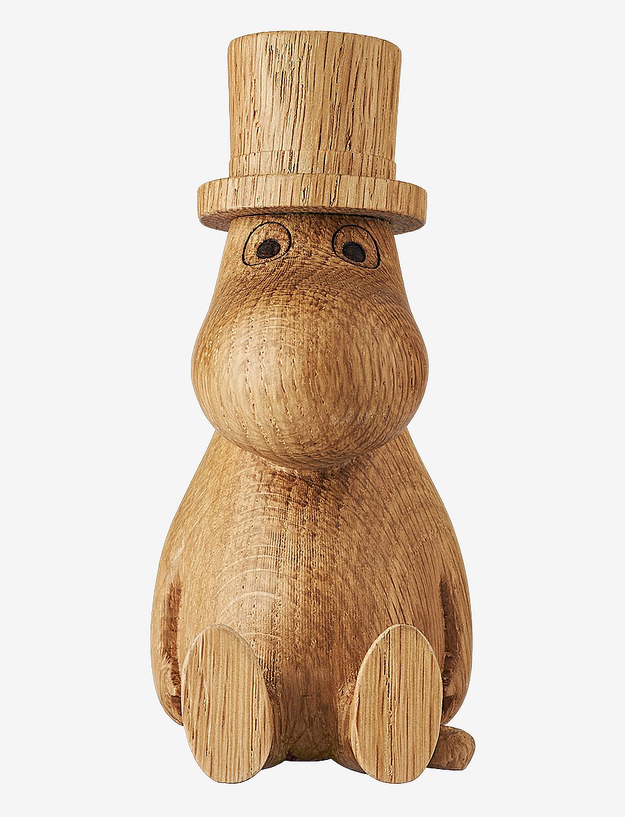 Dsignhouse Moomin - Moominpappa oak figurine made by hand - holzfiguren - natural - 0