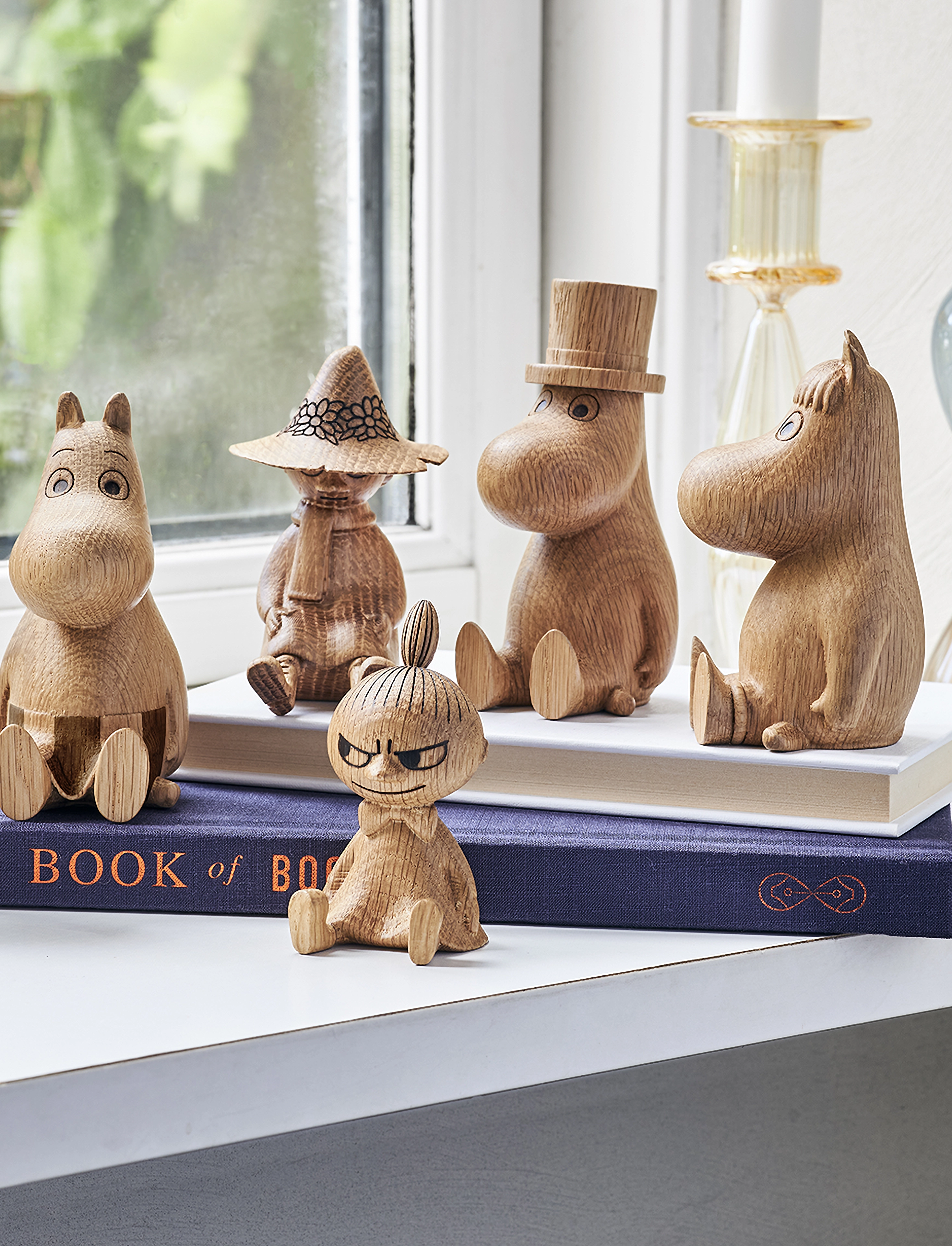 Dsignhouse Moomin - Moominmamma oak figurine made by hand - træfigurer - natural - 5