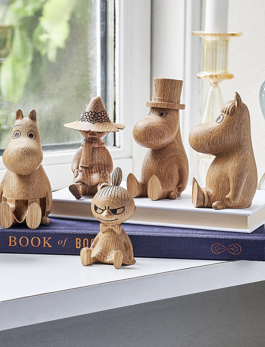 Dsignhouse Moomin - Moominmamma oak figurine made by hand - holzfiguren - natural - 5