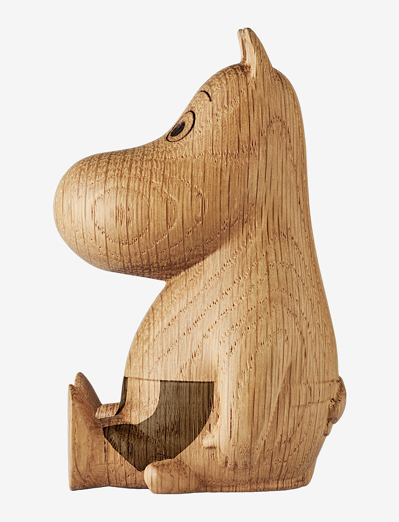 Dsignhouse Moomin - Moominmamma oak figurine made by hand - træfigurer - natural - 2