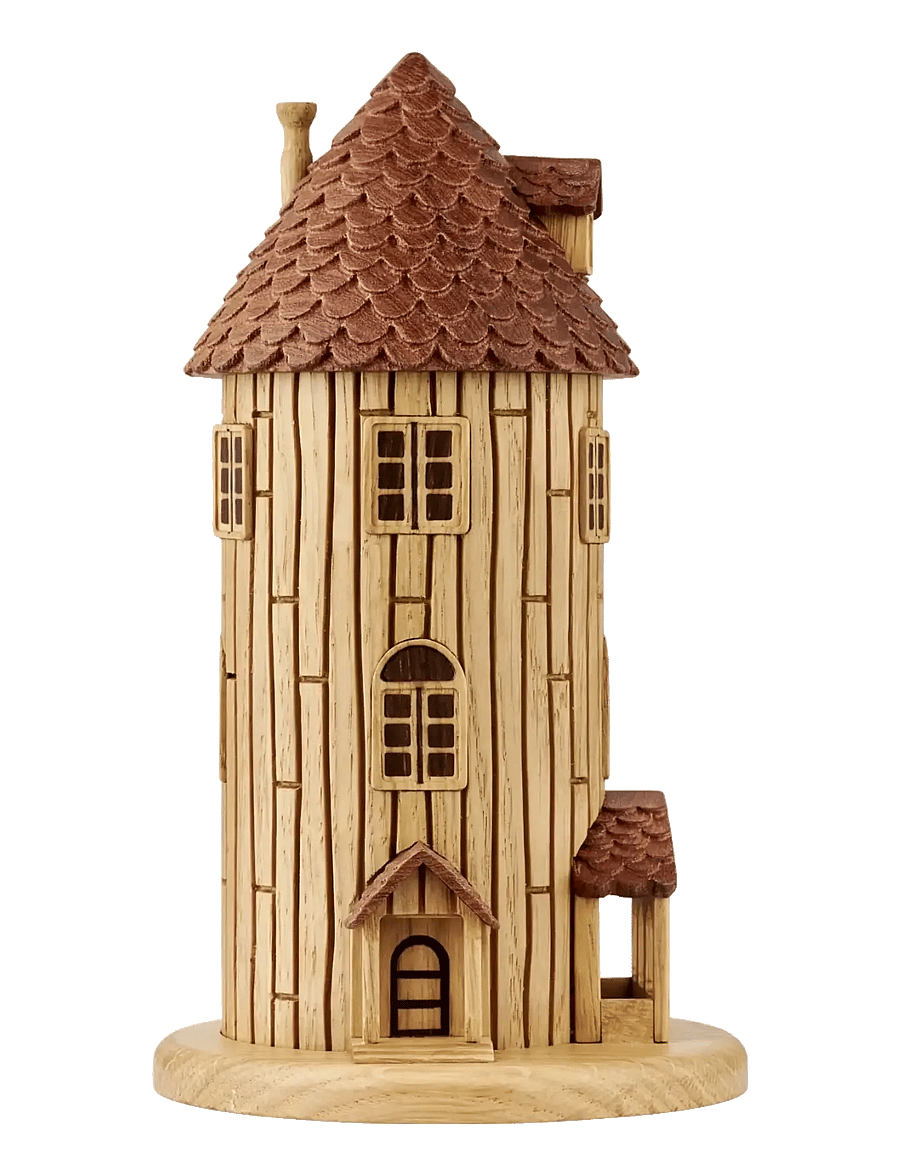 Dsignhouse Moomin - Mumitroldenes hus, FSC egetræ/sapele - holzfiguren - natural - 2