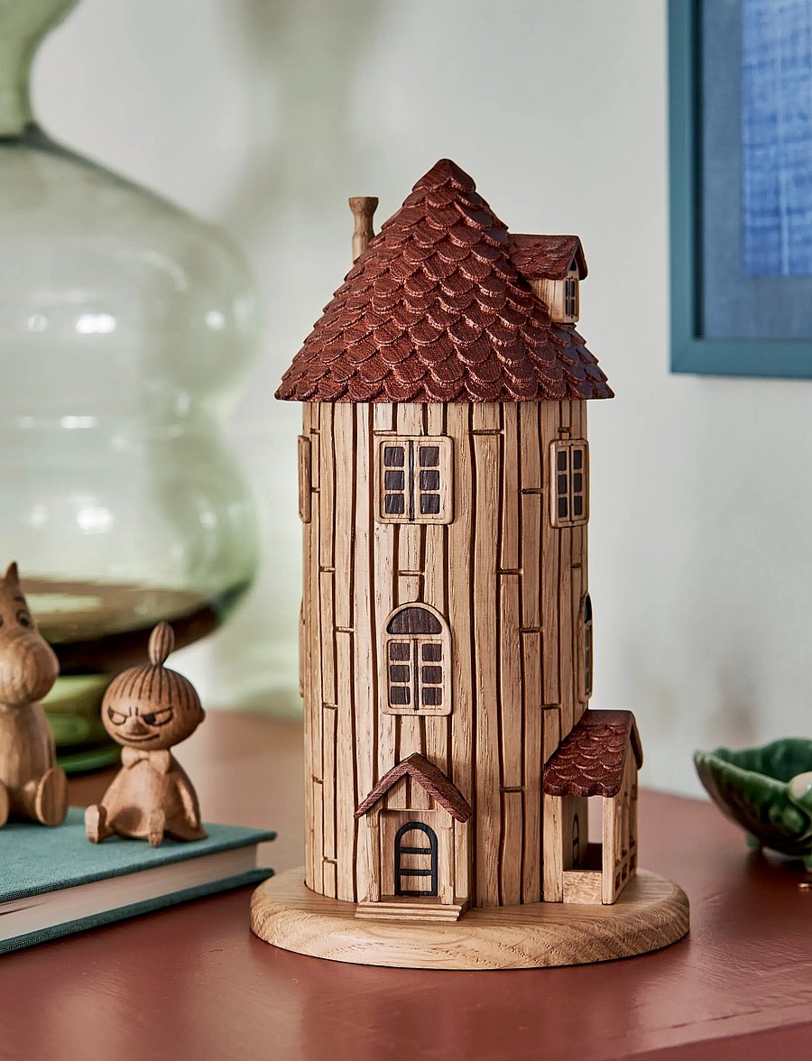 Dsignhouse Moomin - Mumitroldenes hus, FSC egetræ/sapele - holzfiguren - natural - 0