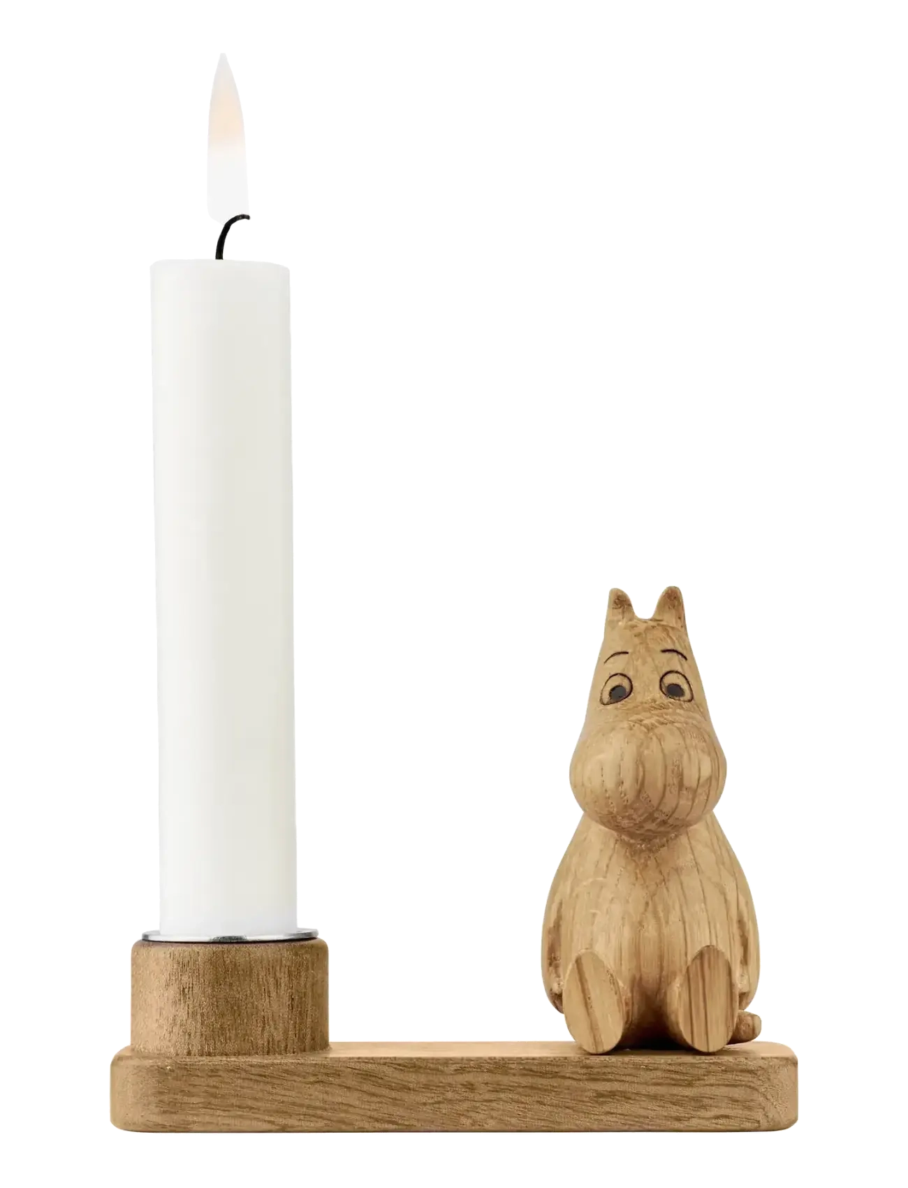 DSIGNHOUSE MOOMIN Mumitroldene Lysestage Mumitrolden Fsc Egetræ NATURAL - H:7.5CM - Unisex