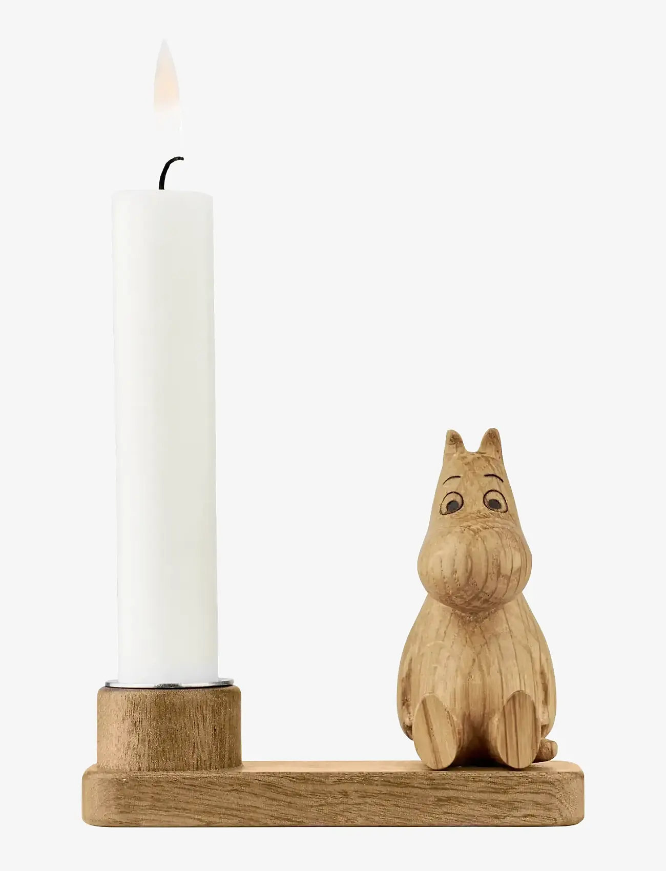 Dsignhouse Moomin - Mumitroldene lysestage Mumitrolden FSC Egetræ - Žvakidės - natural - 1