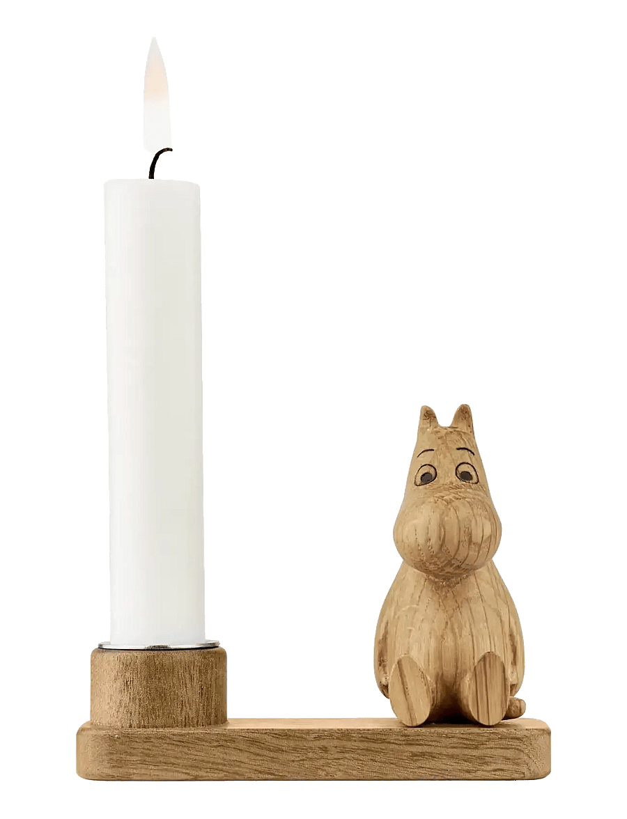 Dsignhouse Moomin - Mumitroldene lysestage Mumitrolden FSC Egetræ - küünlajalad - natural - 1