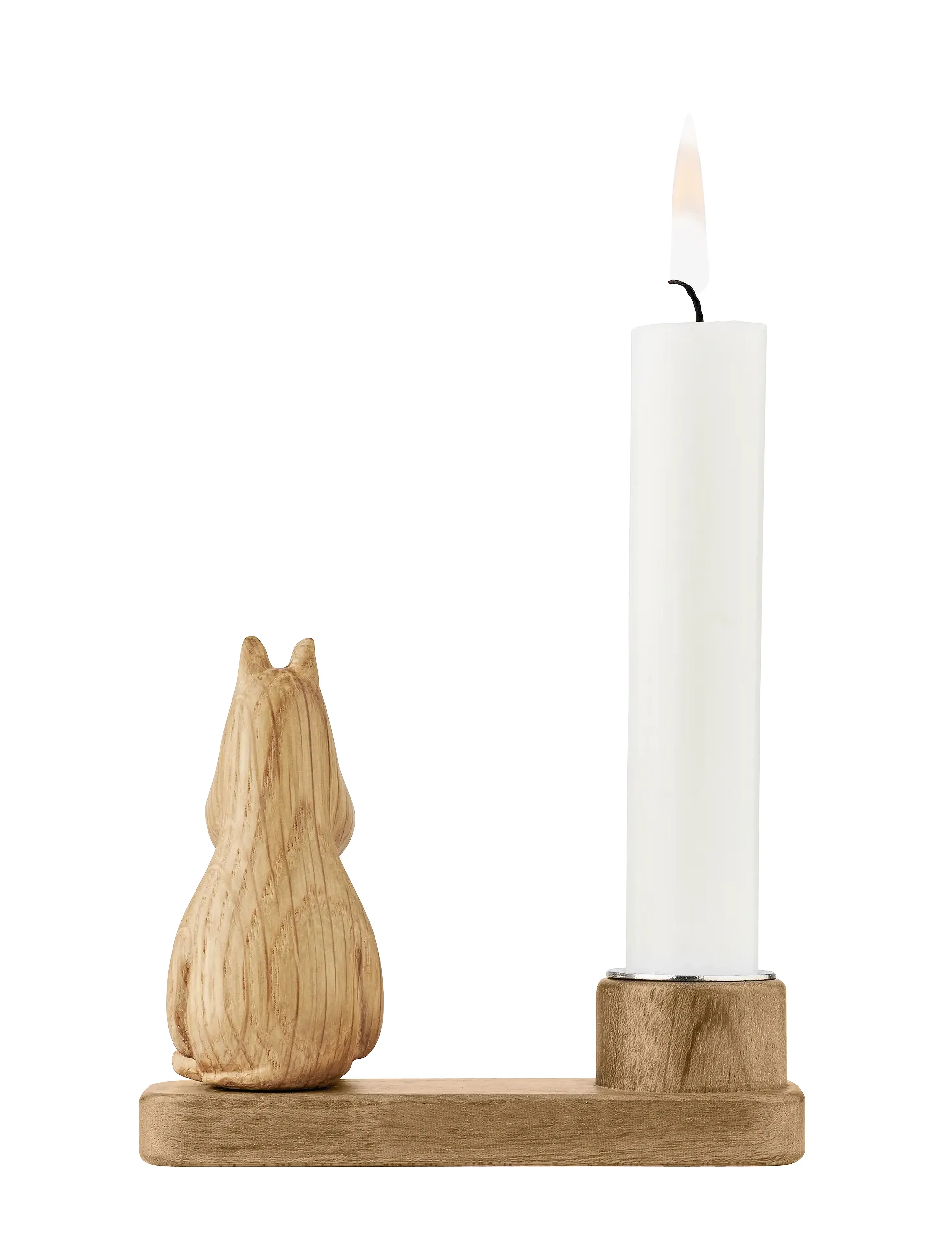 Dsignhouse Moomin Mumitroldene Lysestage Mumitrolden Fsc Egetræ, H:7.5 cm, Lysestager & Lanterner > Lysestager, Unisex