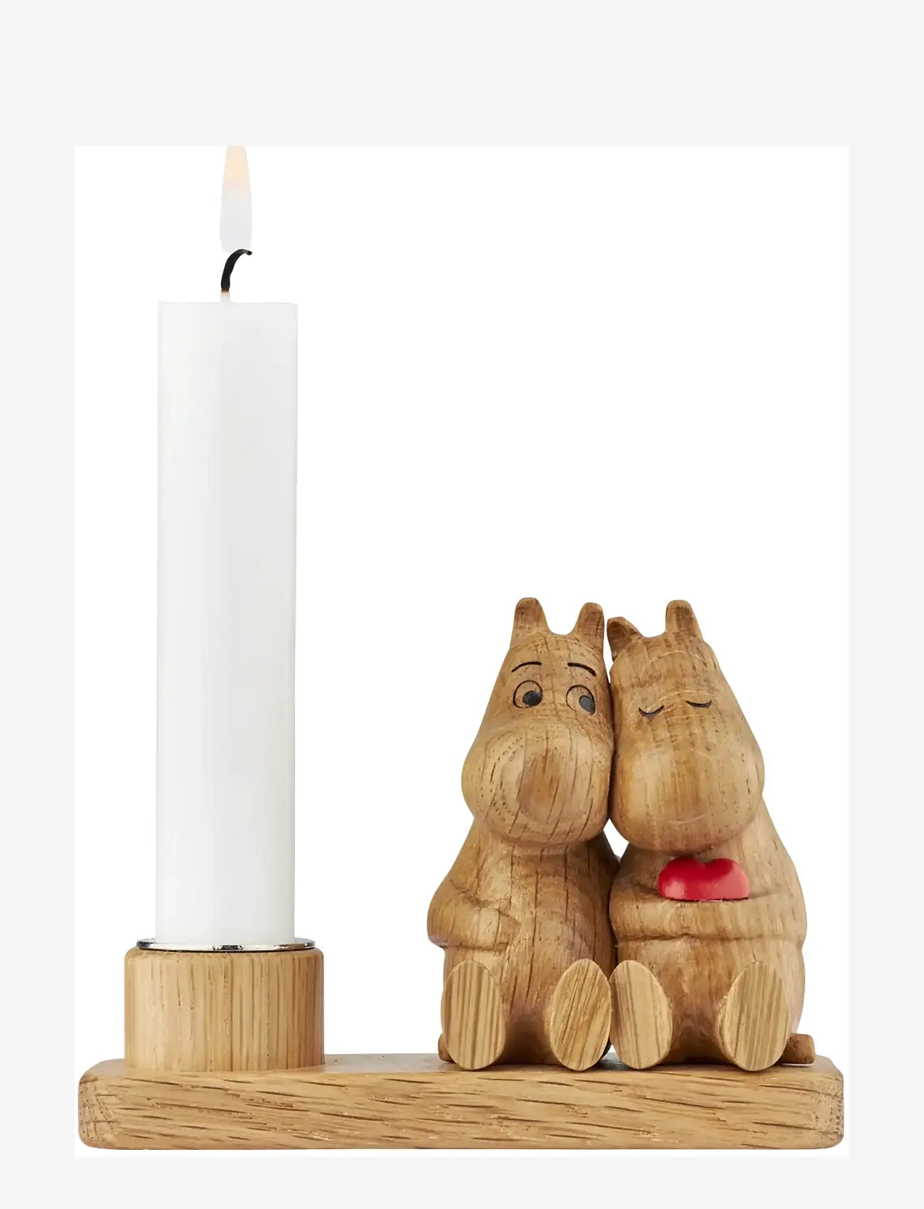 Dsignhouse Moomin - Mumitroldene HUG Lysestage FSC egetræ - teelichthalter - natural - 0