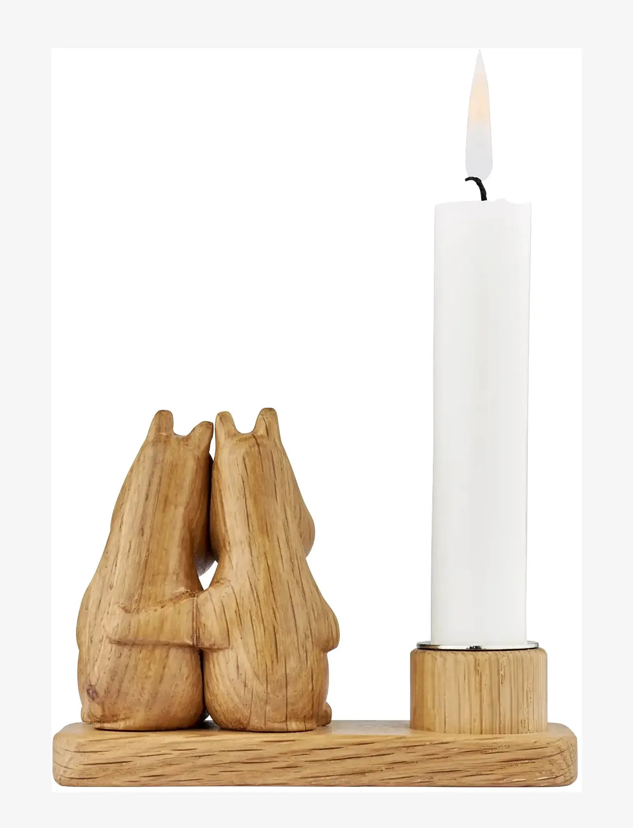 Dsignhouse Moomin - Mumitroldene HUG Lysestage FSC egetræ - teelichthalter - natural - 1