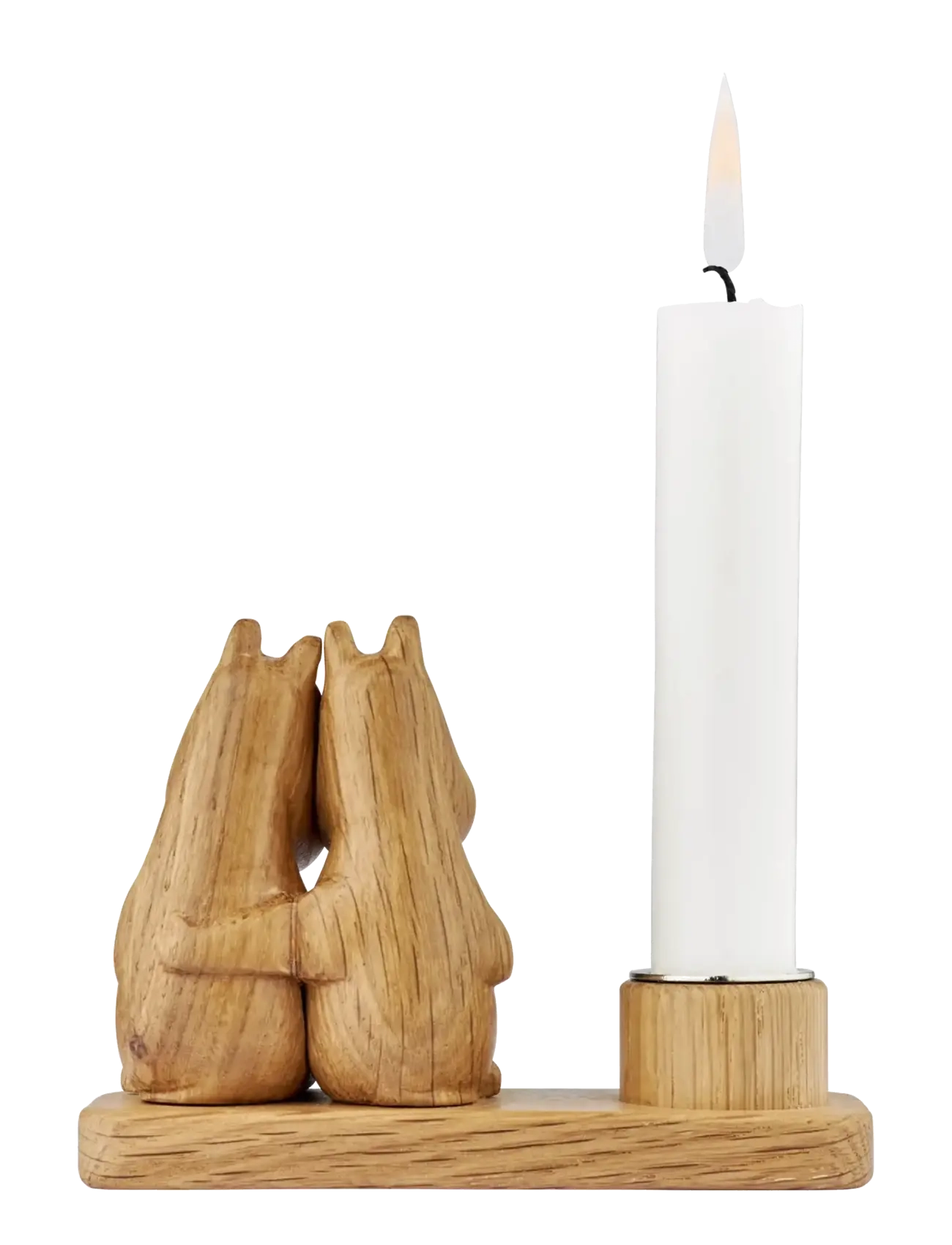 Dsignhouse Moomin - Mumitroldene HUG Lysestage FSC egetræ - teelichthalter - natural - 2