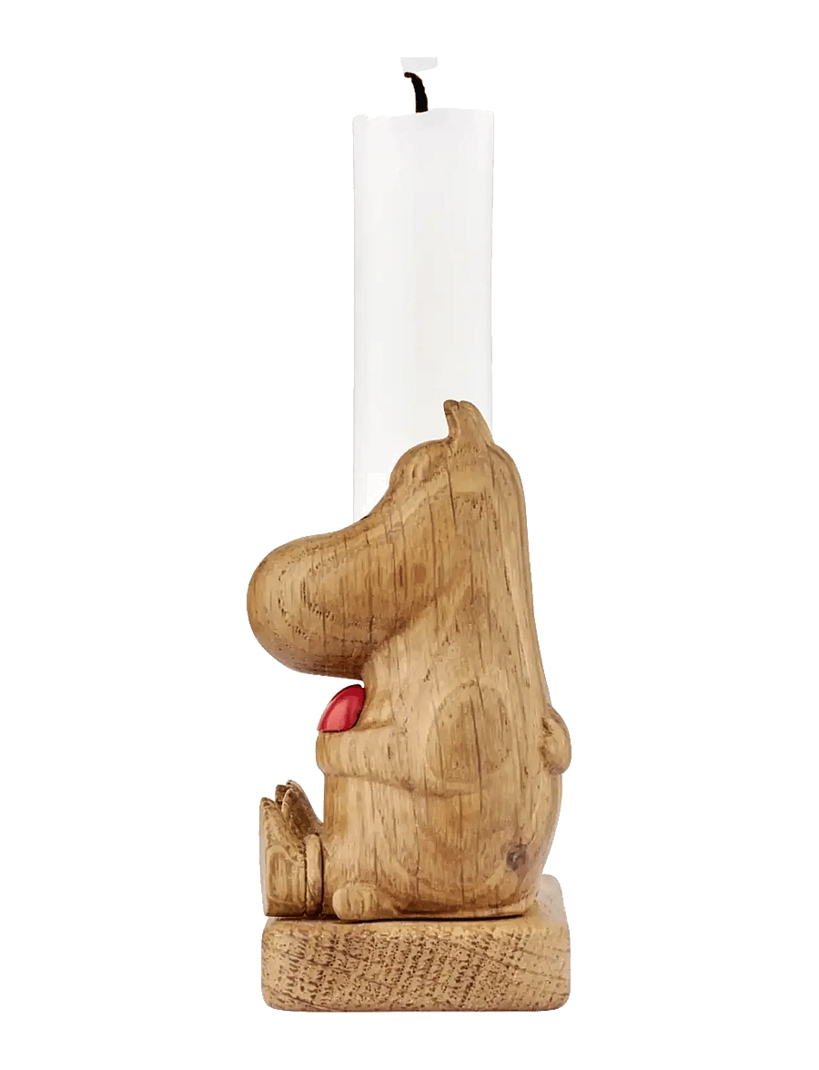 Dsignhouse Moomin - Mumitroldene HUG Lysestage FSC egetræ - teeküünlahoidjad - natural - 2