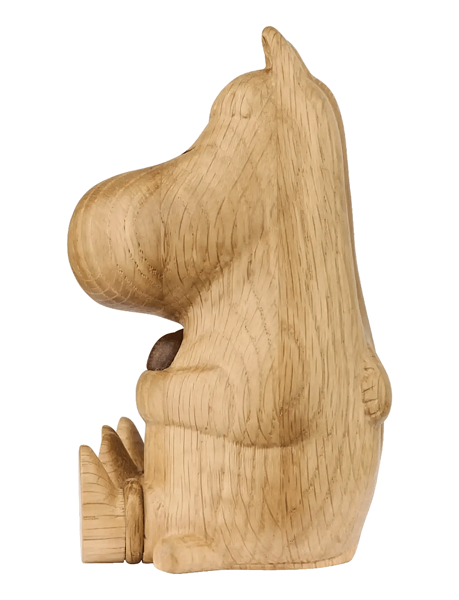 Dsignhouse Moomin - Mumitroldene HUG FSC m/valnød hjerte limited edition - figuri ja skulptuurid - natural - 2