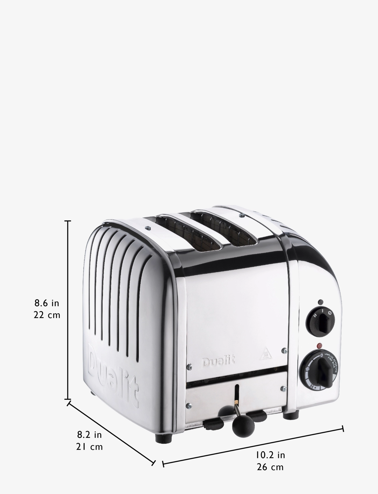 Dualit - CLASSIC TOASTER 1200W - brødrister - polished - 3