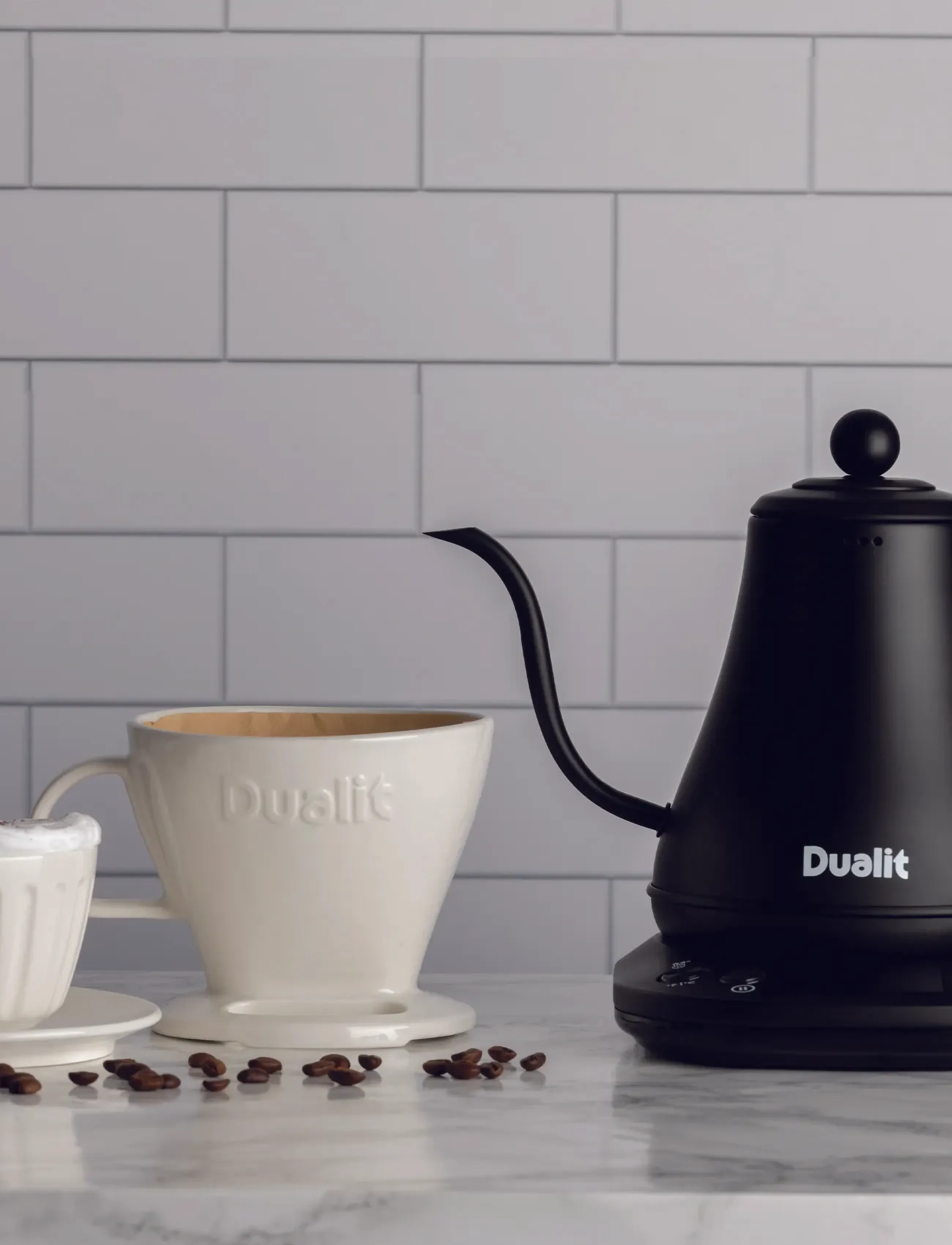 Dualit Pour-Over-Koger, 0.8 l, Black, Køkkenmaskiner > Kedler Og Vandkogere, Unisex