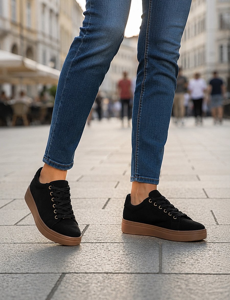 Duffy - GENOVA DICIASETTE - plateau-sneaker - black - 0
