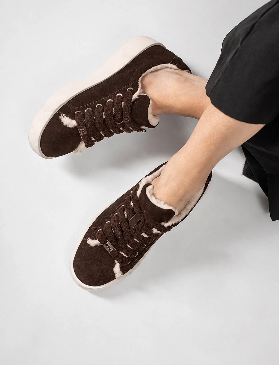 Duffy - LEUCA DUE - låga sneakers - dark brown - 0