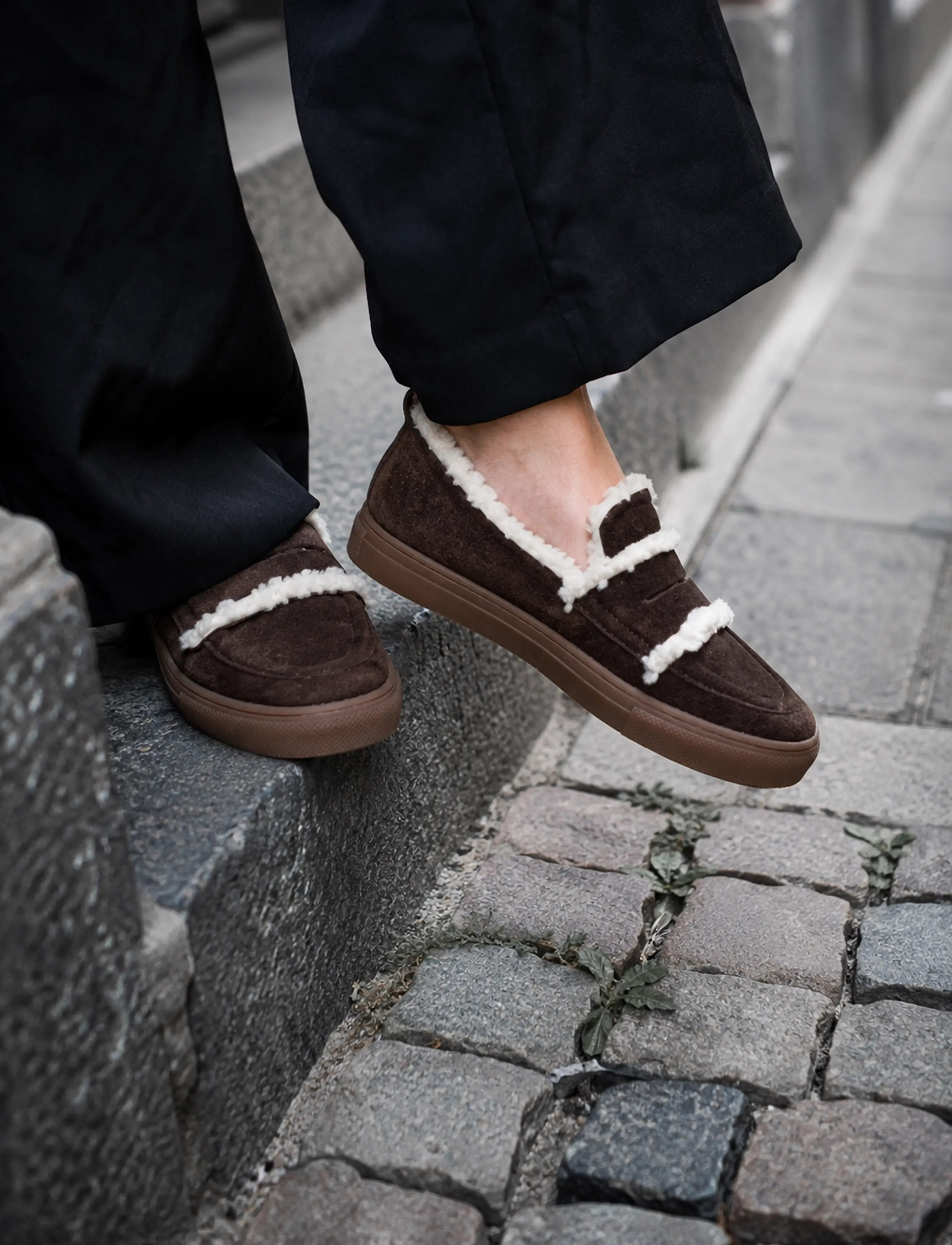 Duffy Menfi Dieci, Kvinder, Pelsforede Loafers, Brun, Str: 38