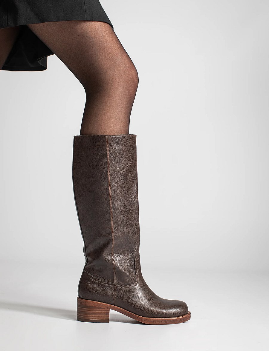 Duffy - PARTINICO UNO - langskaftede støvler - dark brown - 0